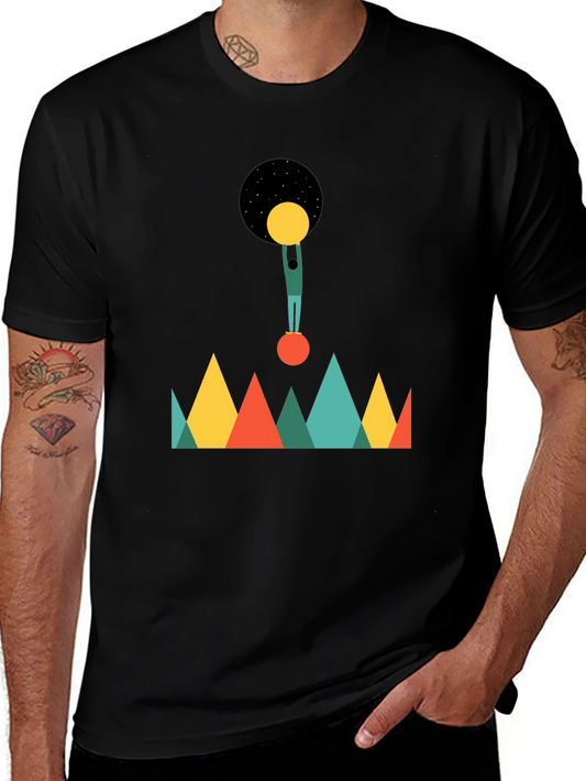 Cosmic Balance Graphic Tee - Unique Design