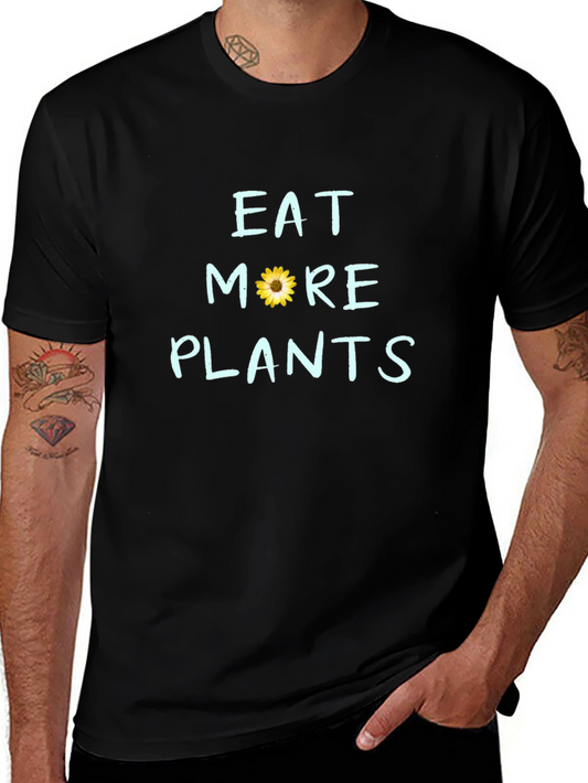 Eat More Plants T-Shirt - Vegan Sunflower Tee