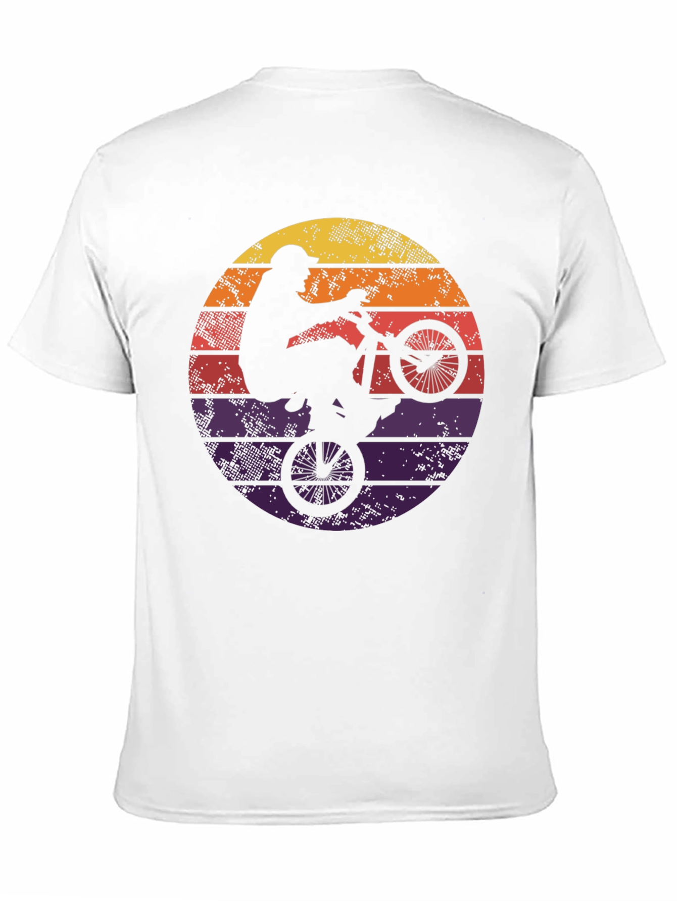 Retro Sunset Biker T-Shirt - Cool Graphic Tee