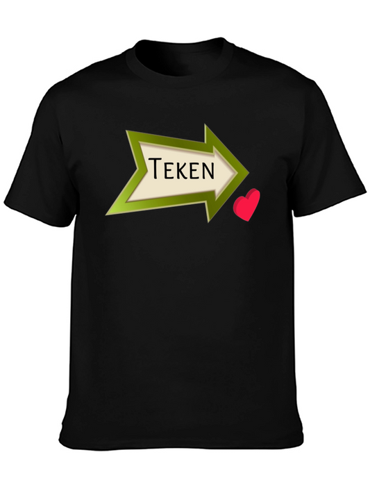 Tekén Heart Arrow Black T-Shirt