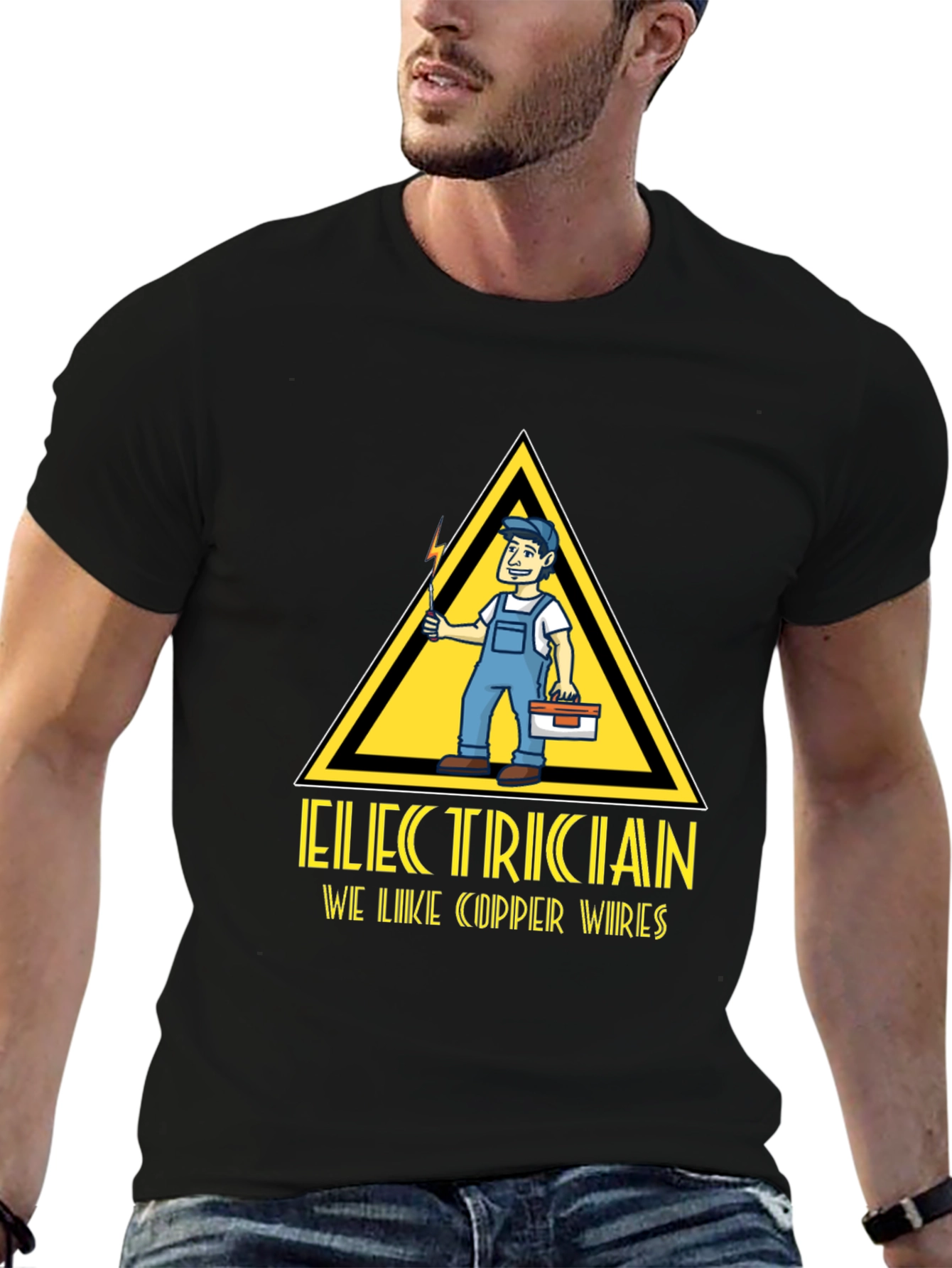 Electrician Humor Graphic T-Shirt