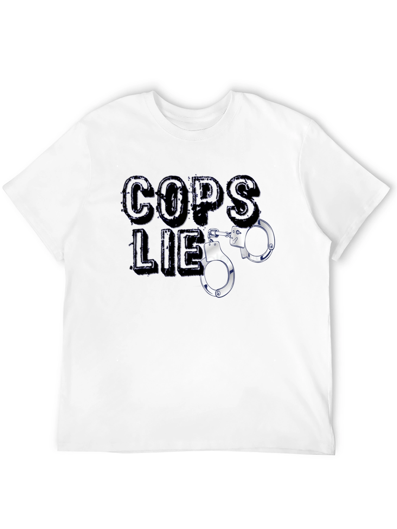 Cops Lie Graphic T-Shirt - Black