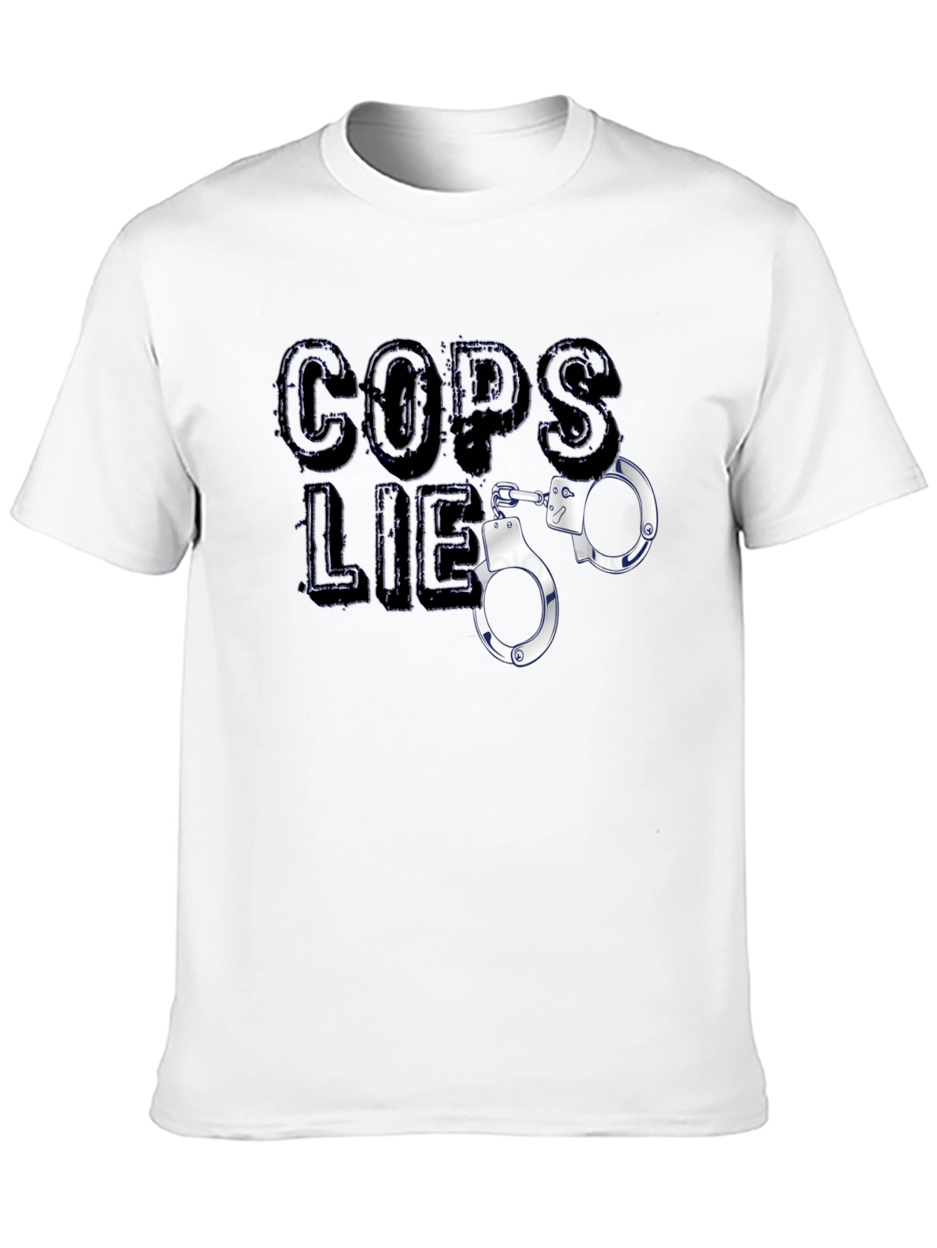 Cops Lie Graphic T-Shirt - Black