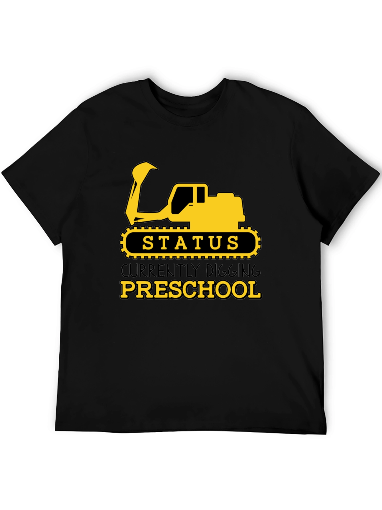 Digging Preschool T-Shirt - Cute Excavator Design