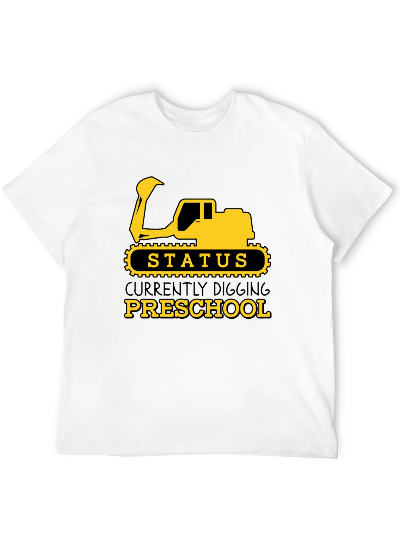 Digging Preschool T-Shirt - Cute Excavator Design