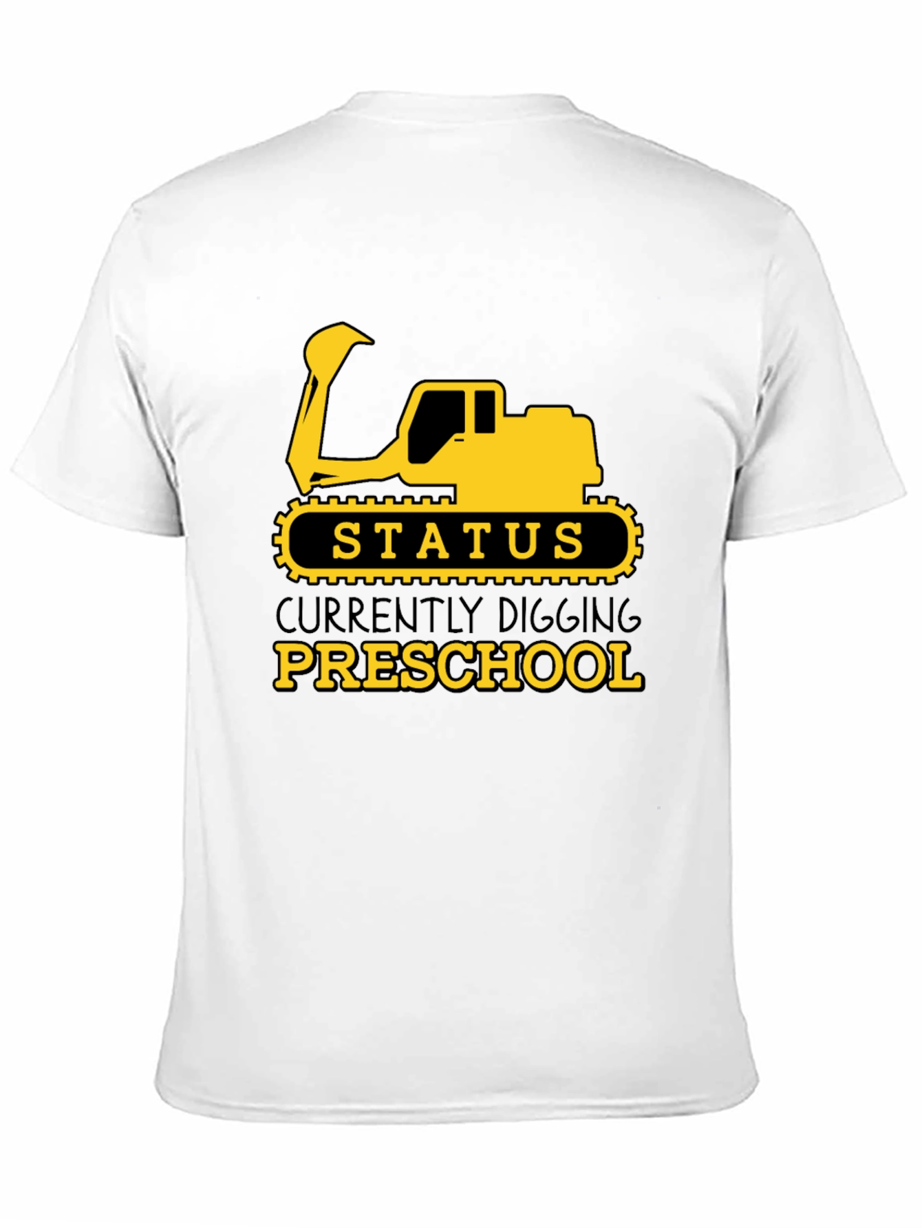 Digging Preschool T-Shirt - Cute Excavator Design
