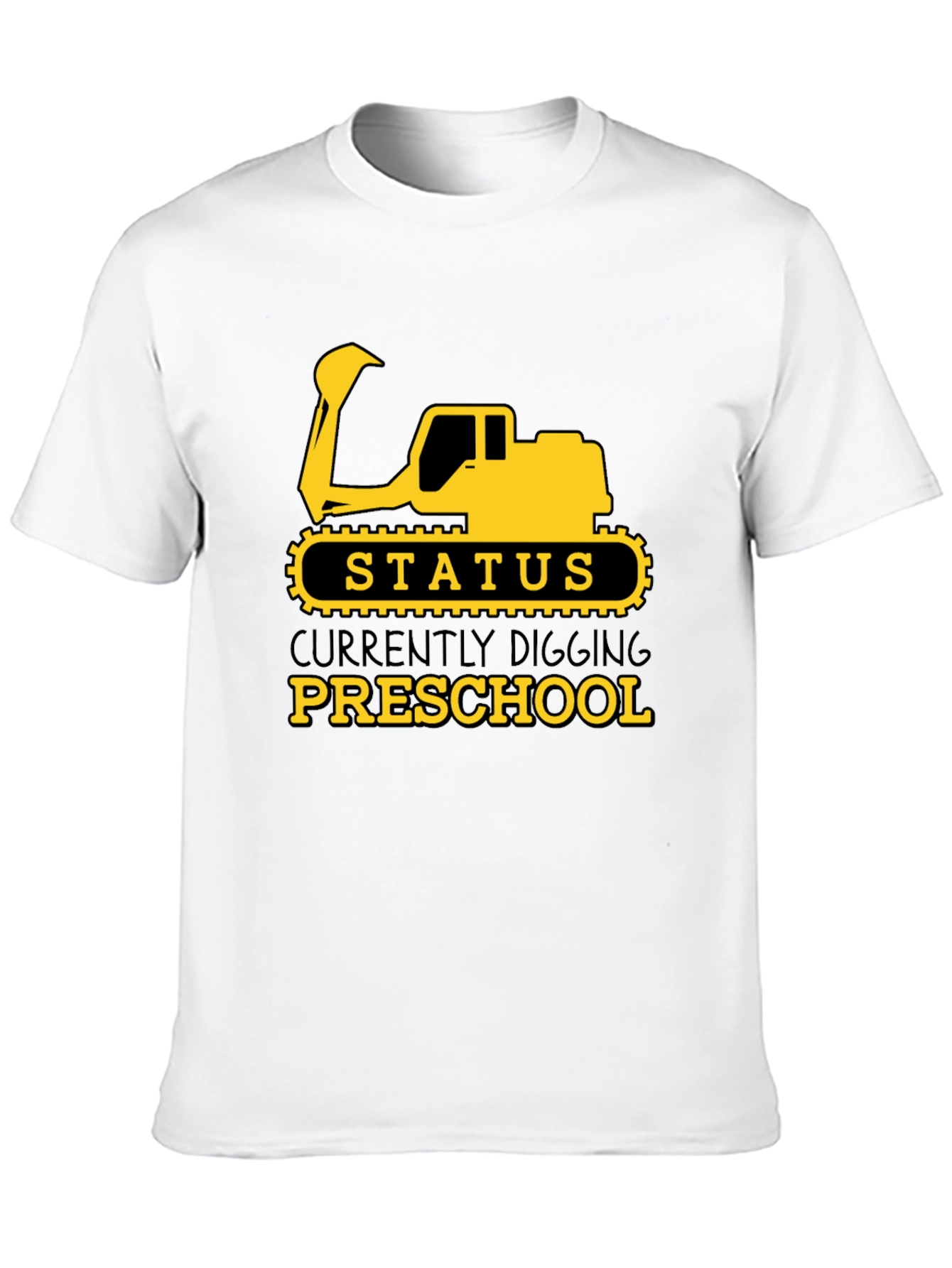 Digging Preschool T-Shirt - Cute Excavator Design