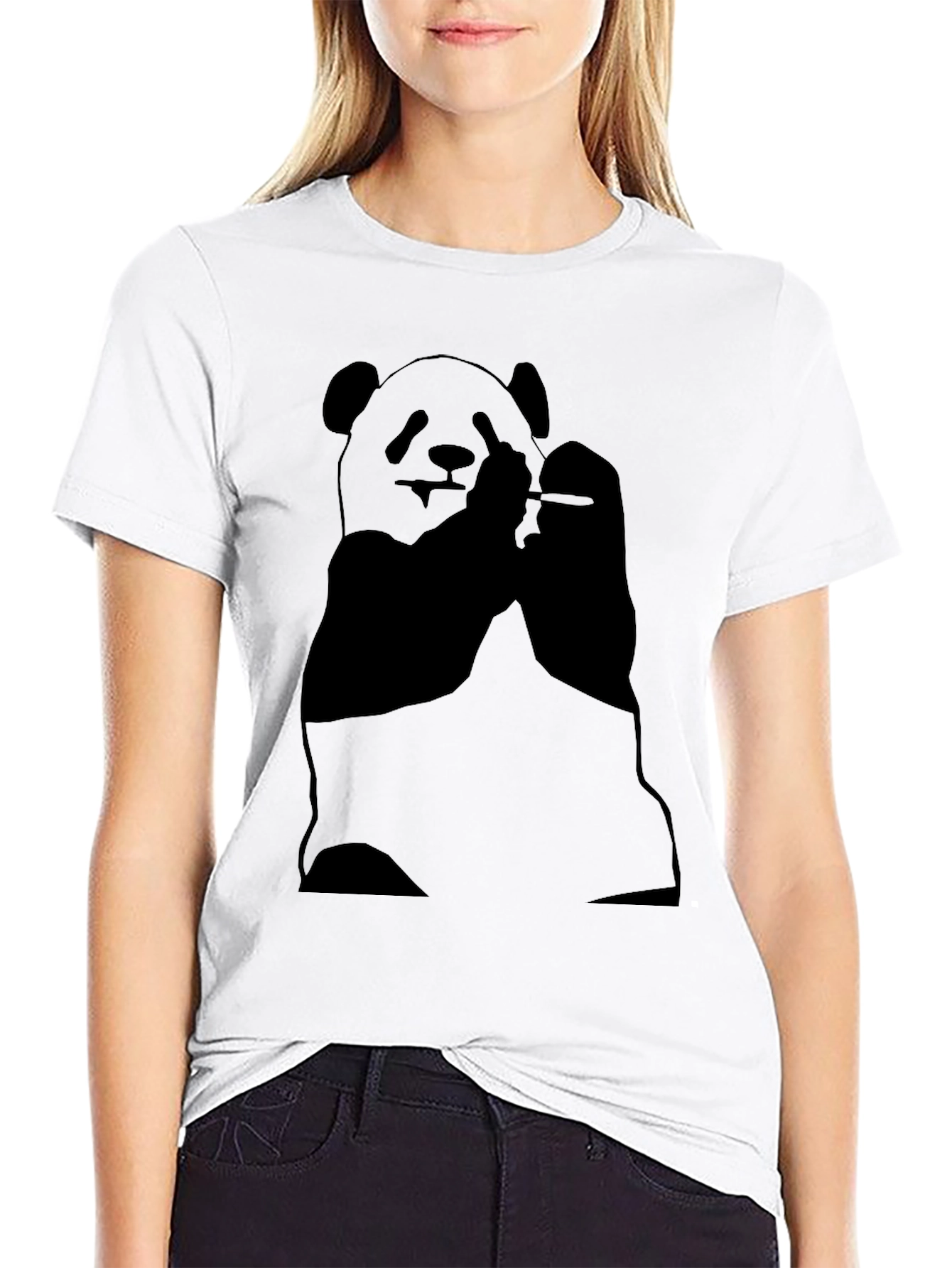 Cool Panda T-Shirt - Black Graphic Tee