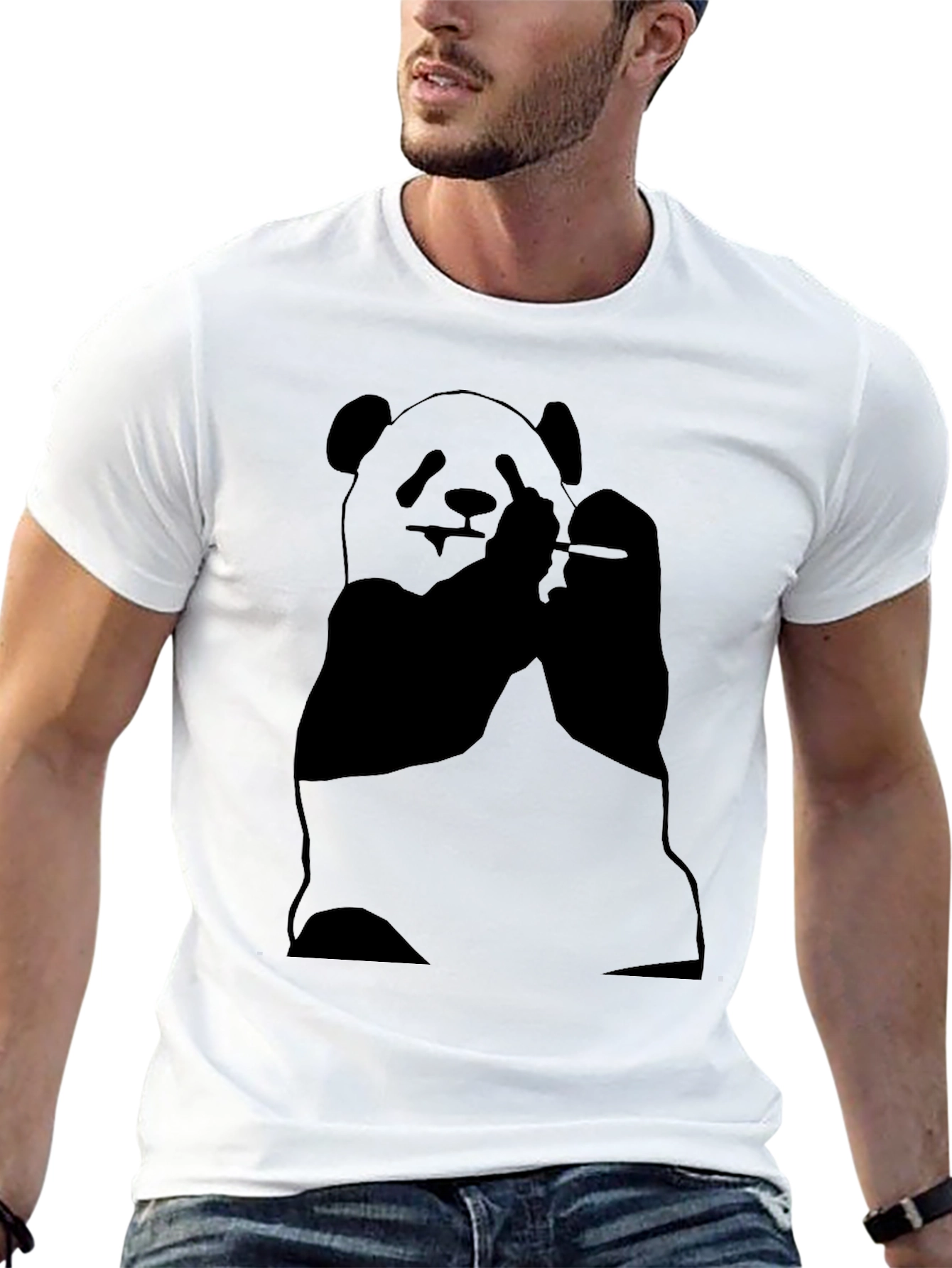 Cool Panda T-Shirt - Black Graphic Tee