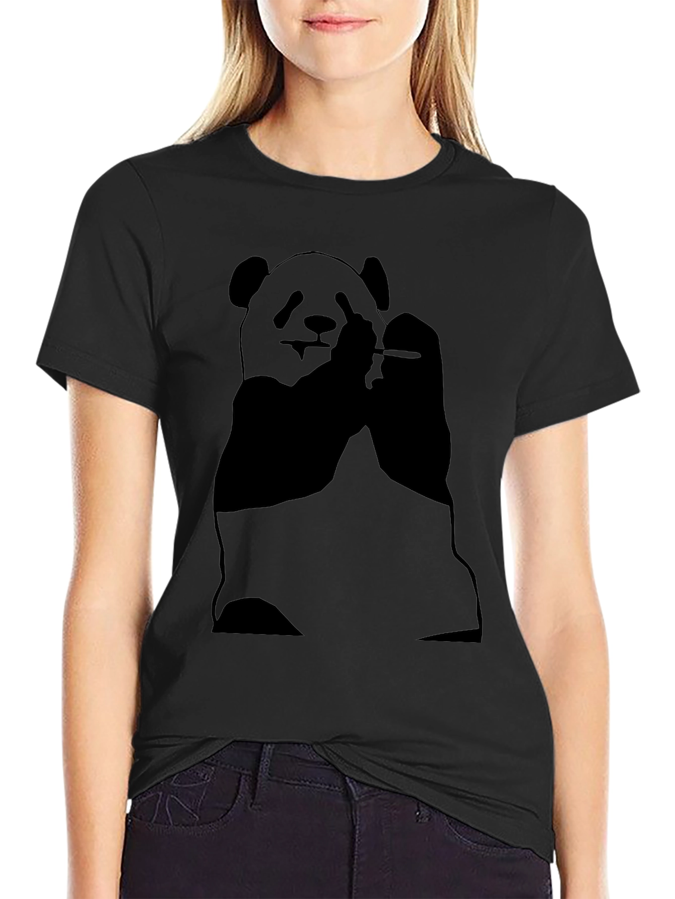 Cool Panda T-Shirt - Black Graphic Tee