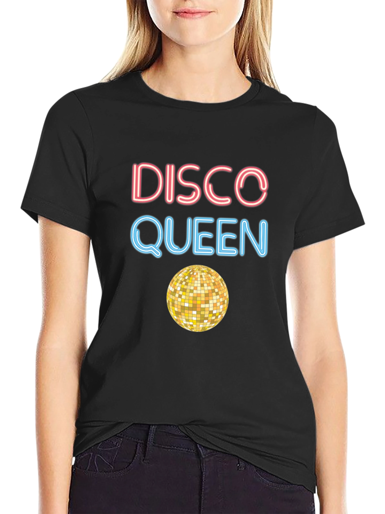Disco Queen Graphic T-Shirt - Retro Party Top