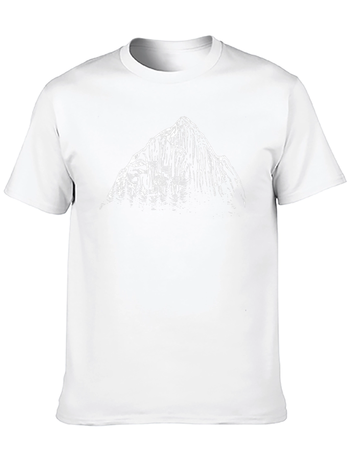 Mountain Graphic T-Shirt - Black Cotton Tee
