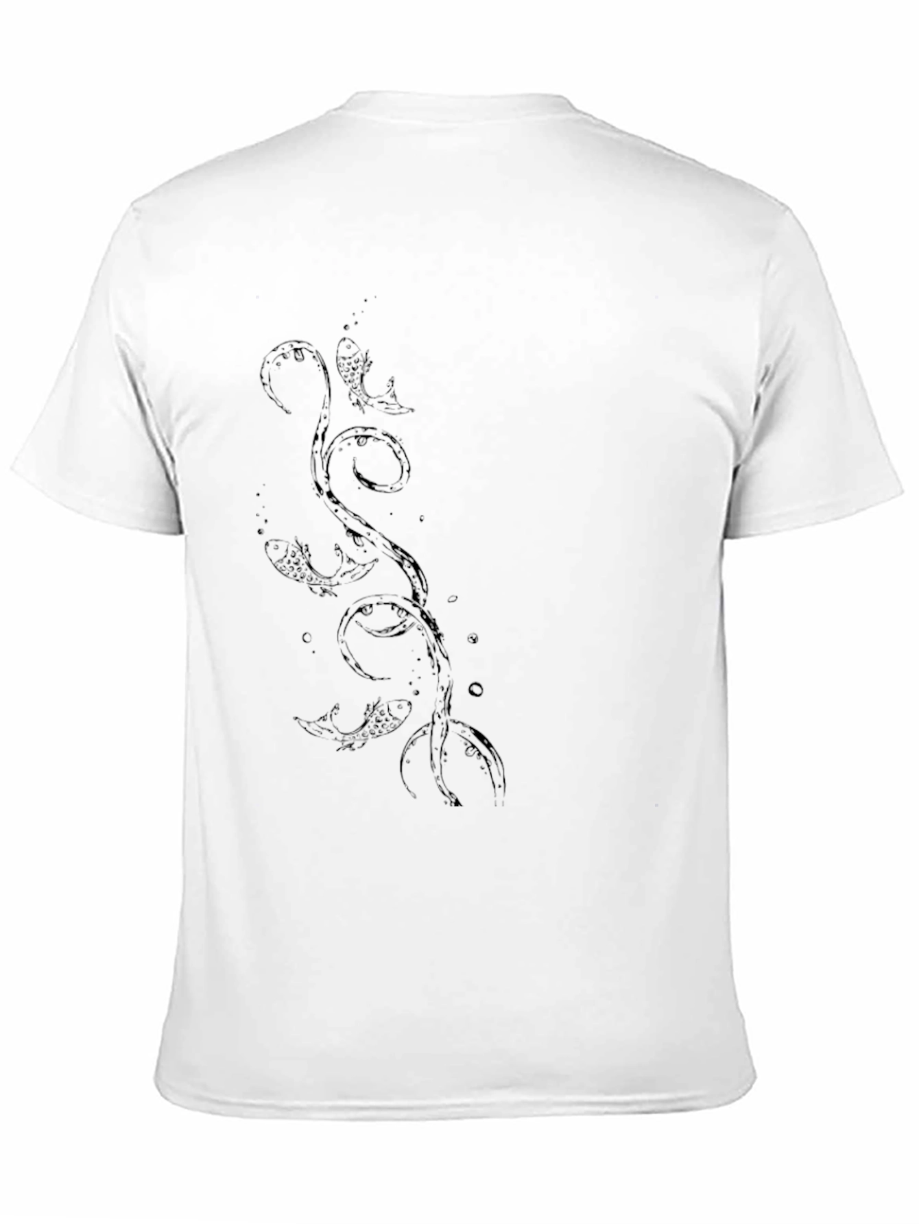 Black Koi Fish Graphic Tee
