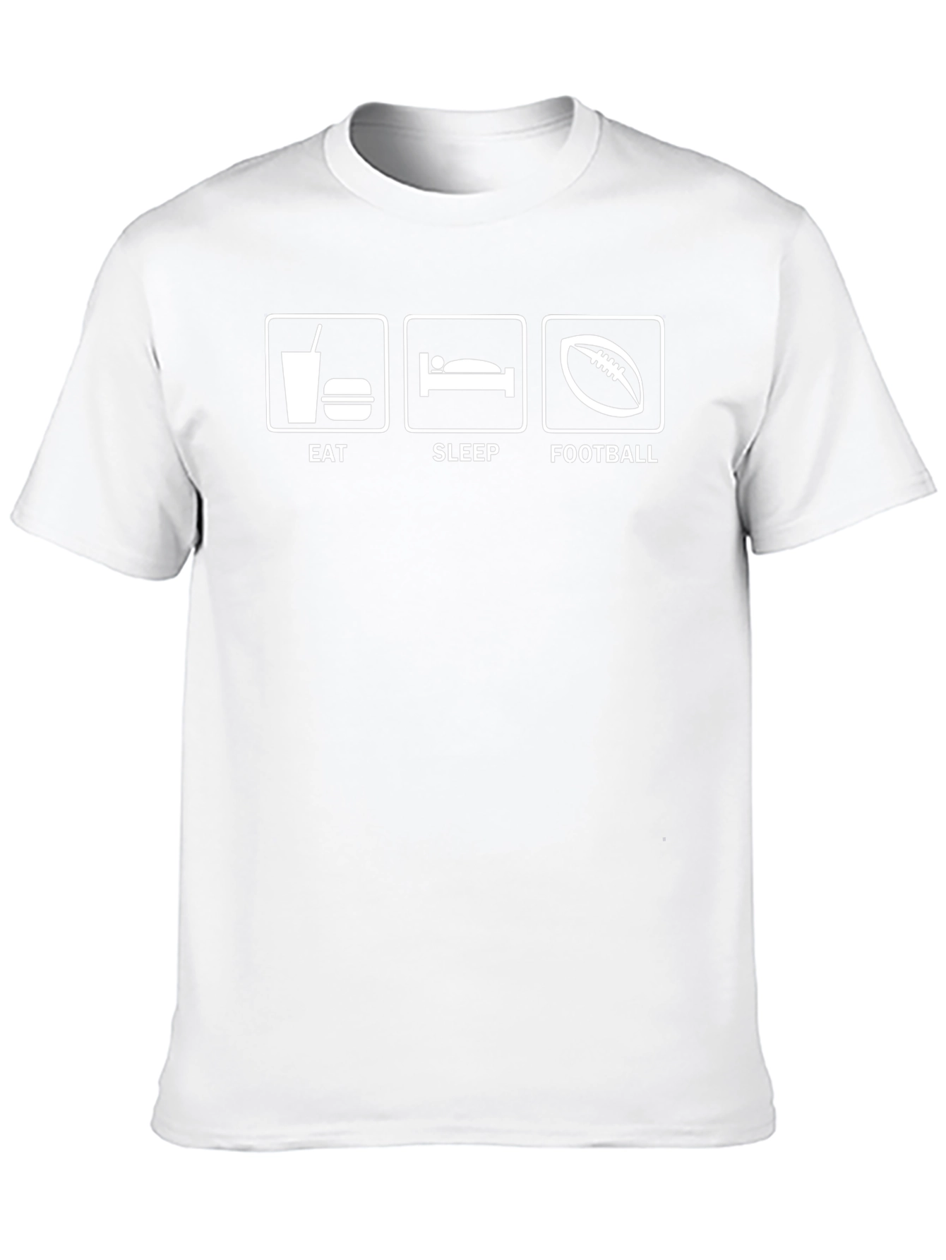 Eat Sleep Football Graphic T-Shirt