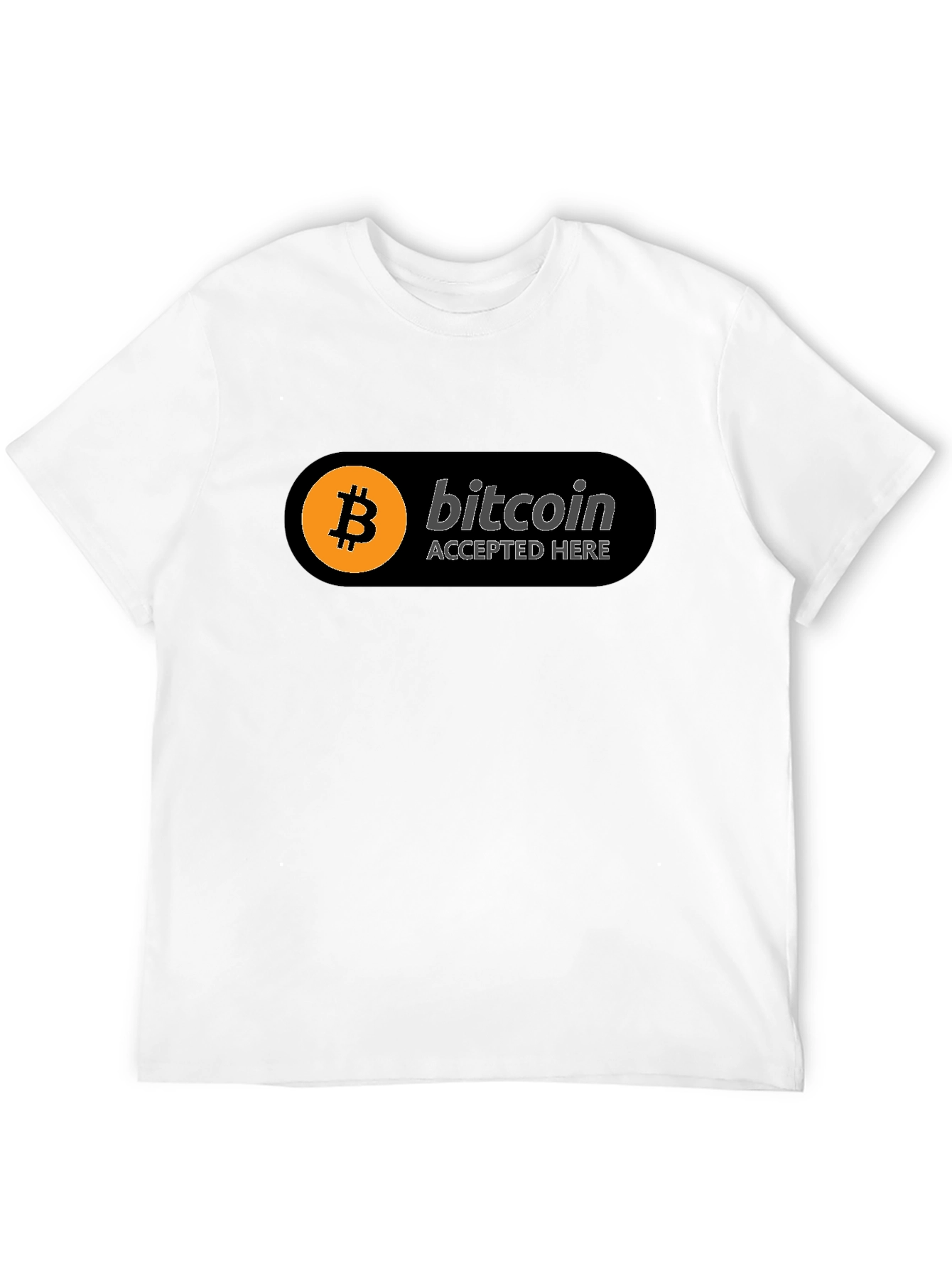 Bitcoin Accepted Here Black T-Shirt