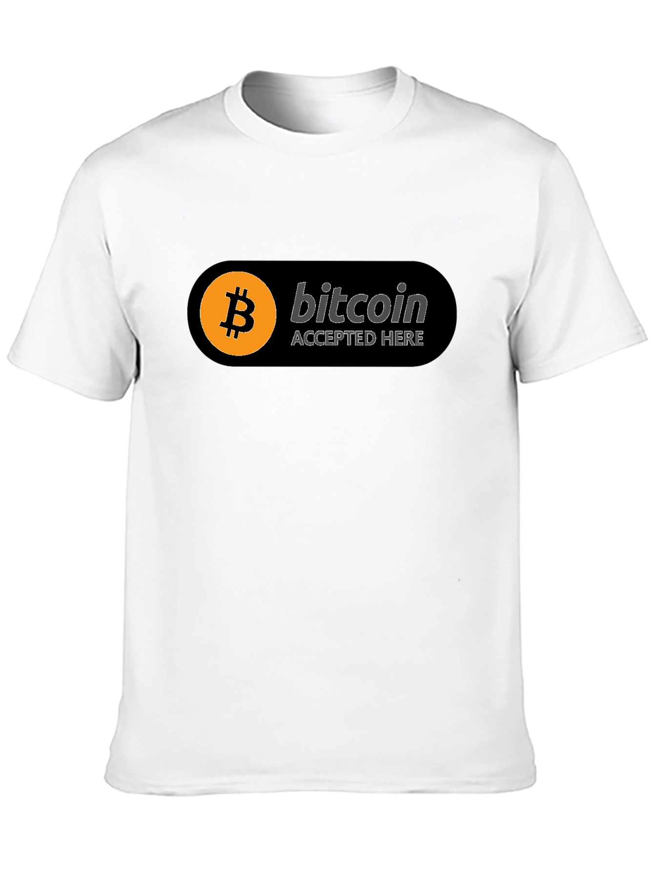 Bitcoin Accepted Here Black T-Shirt