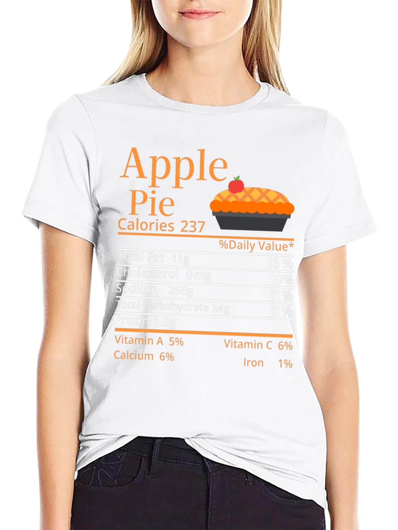 Apple Pie Nutrition Facts T-Shirt