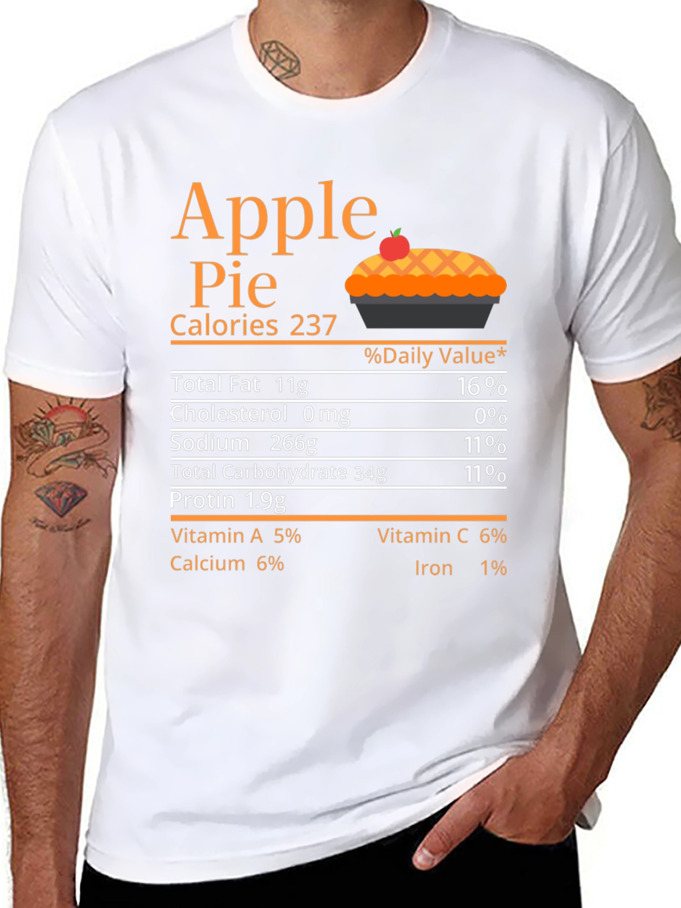 Apple Pie Nutrition Facts T-Shirt