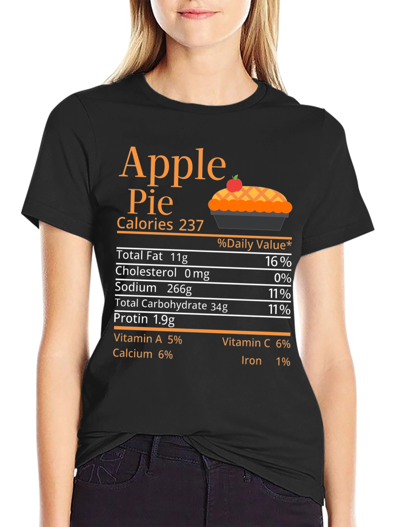 Apple Pie Nutrition Facts T-Shirt
