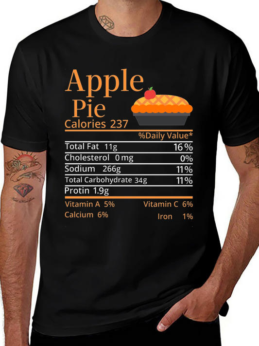 Apple Pie Nutrition Facts T-Shirt
