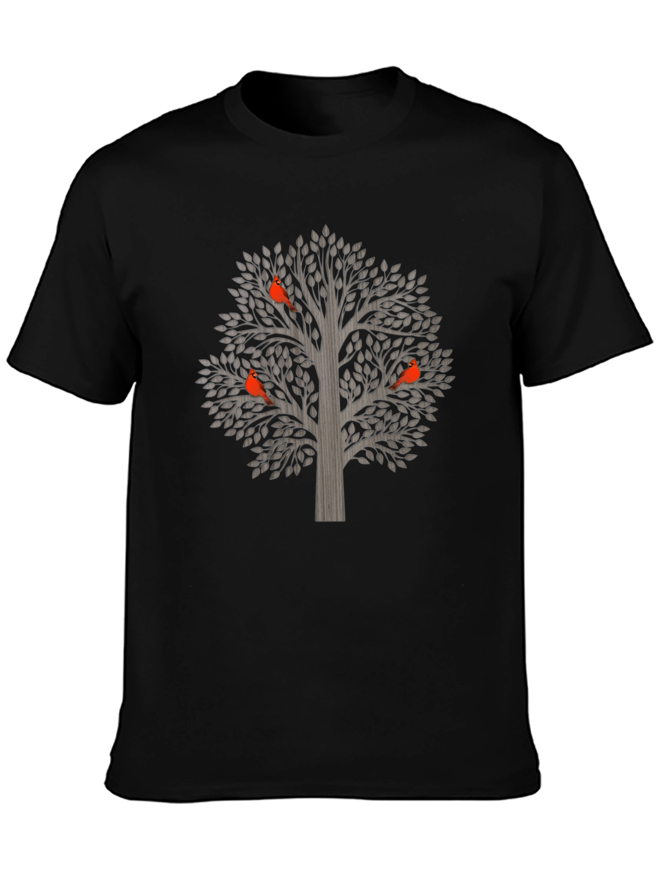 Tree and Bird Graphic T-Shirt - Unisex