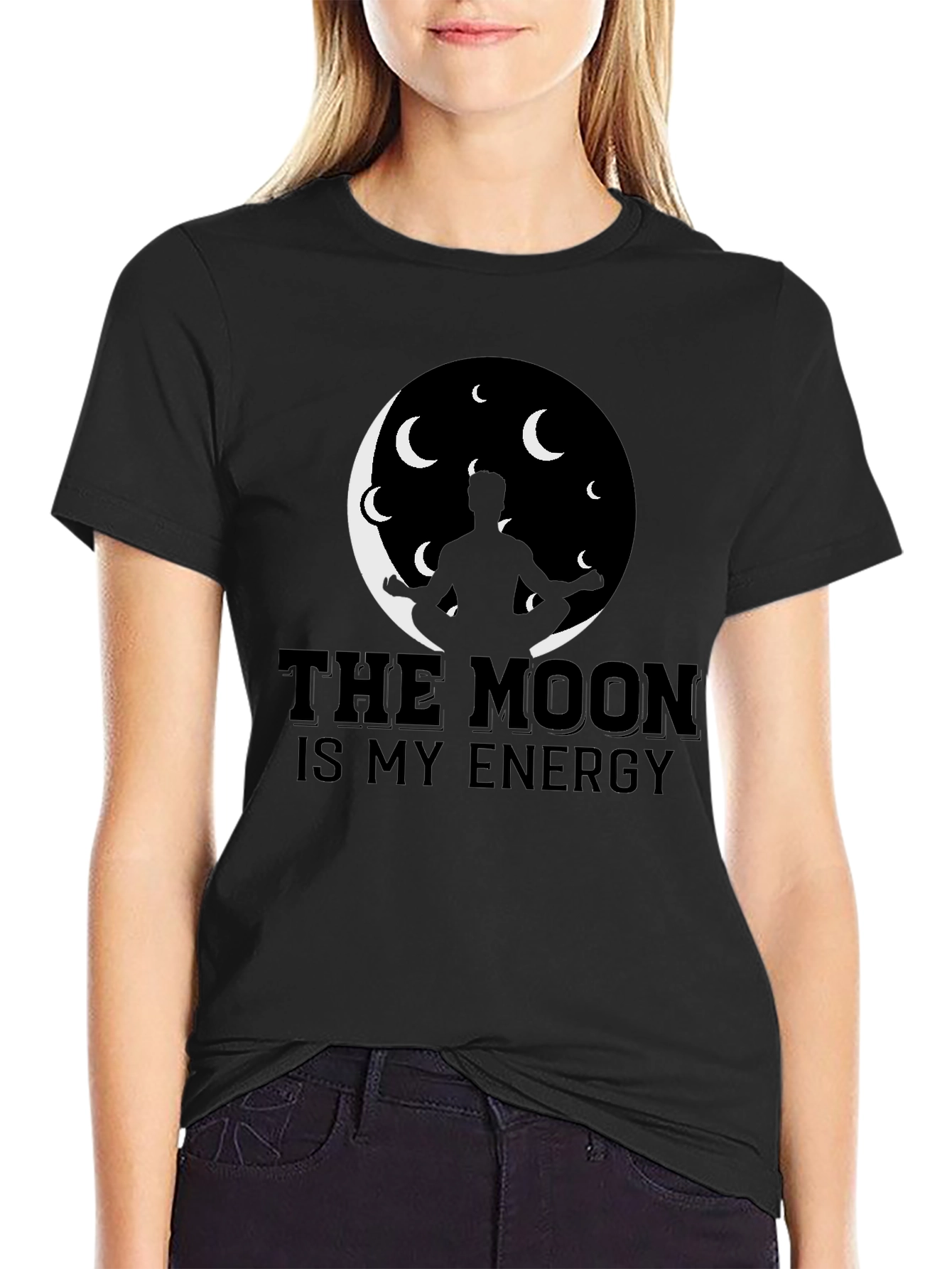 The Moon Is My Energy Graphic T-Shirt