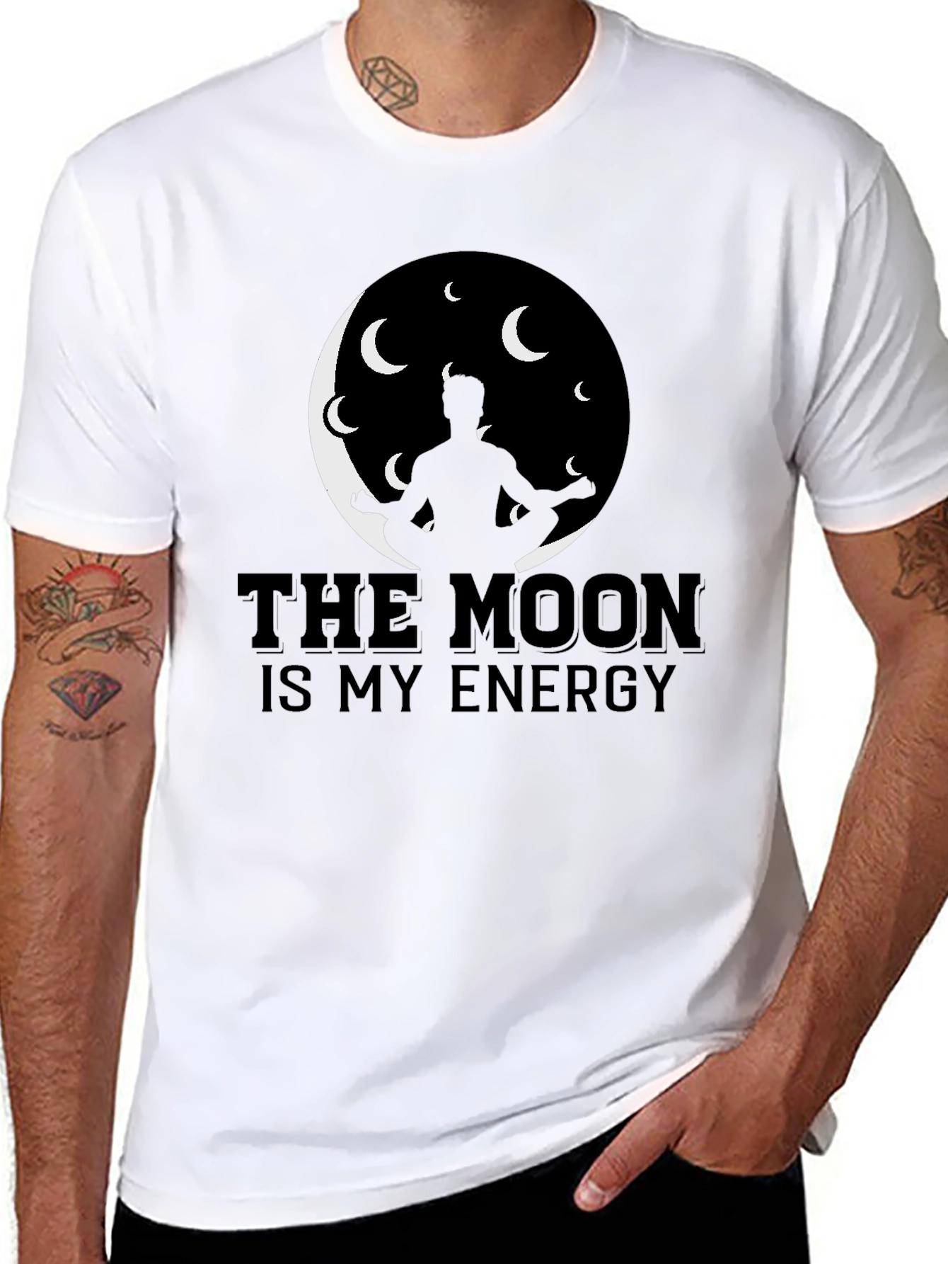 The Moon Is My Energy Graphic T-Shirt