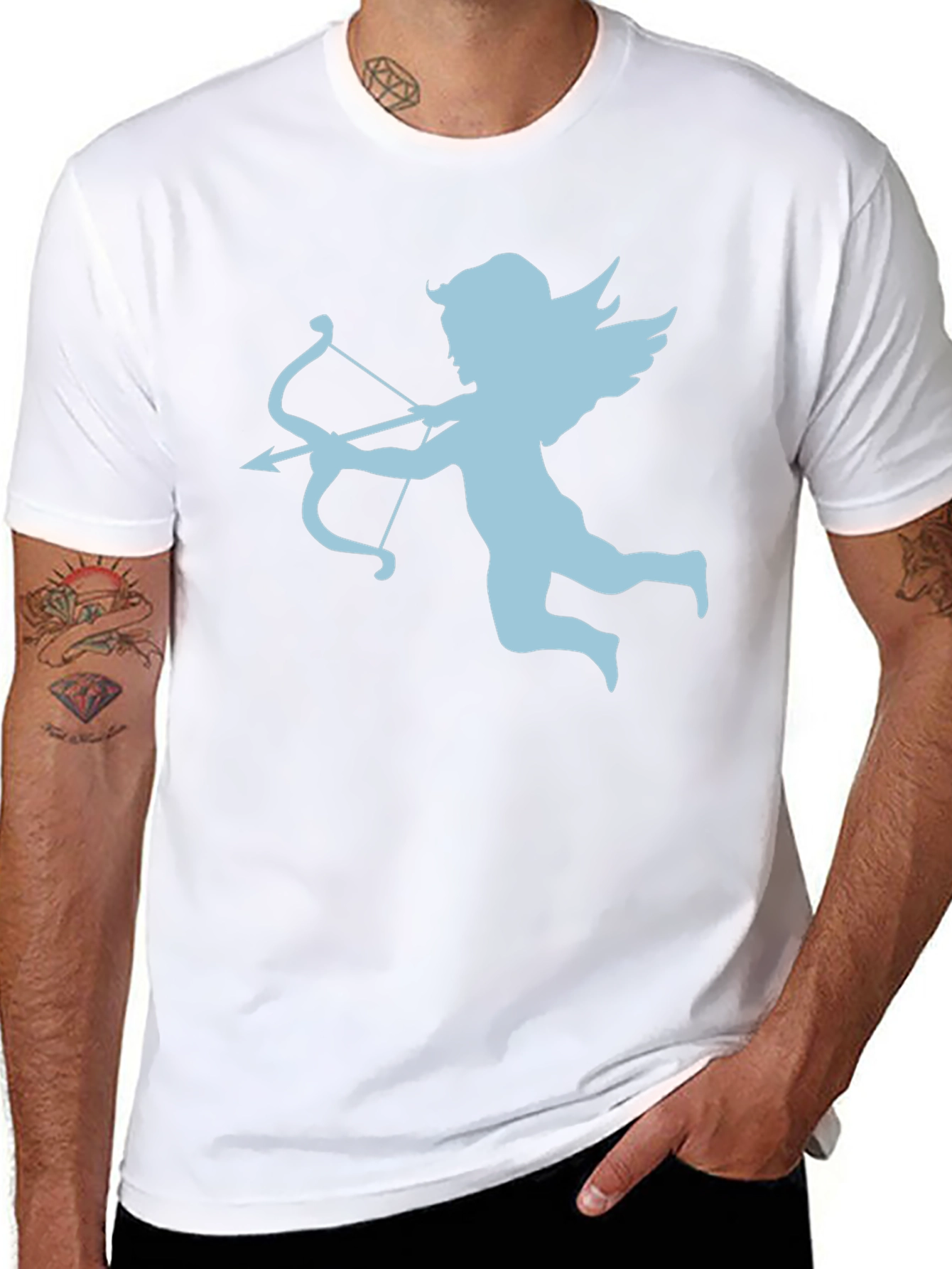 Cupid Graphic Tee - Mens Black T-Shirt