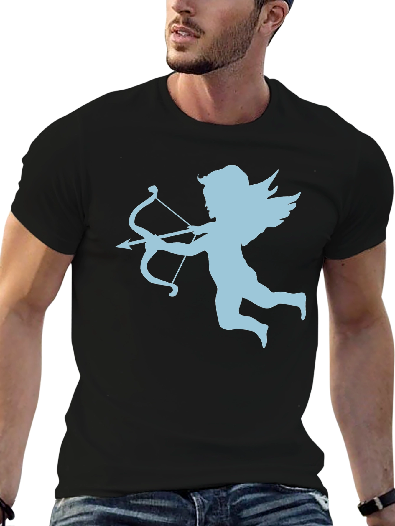Cupid Graphic Tee - Mens Black T-Shirt