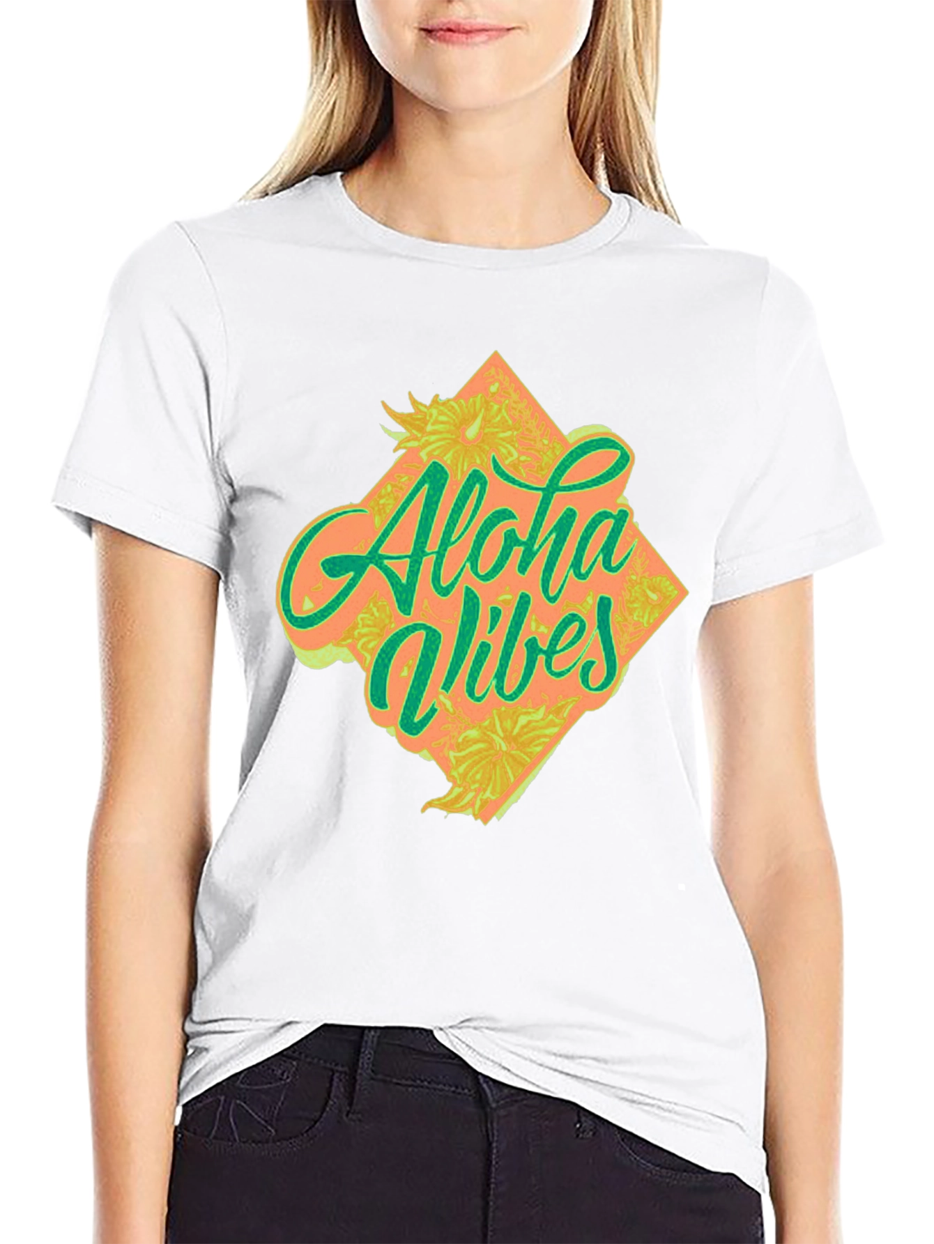 Aloha Vibes Graphic Tee - Tropical Style