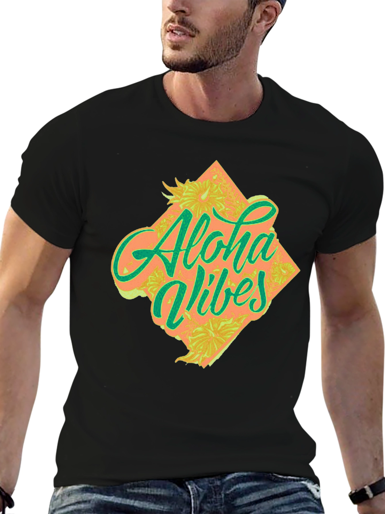 Aloha Vibes Graphic Tee - Tropical Style