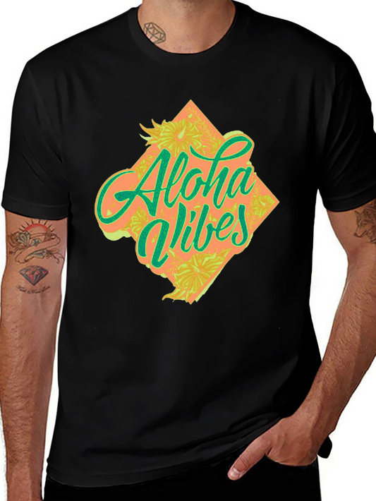 Aloha Vibes Graphic Tee - Tropical Style