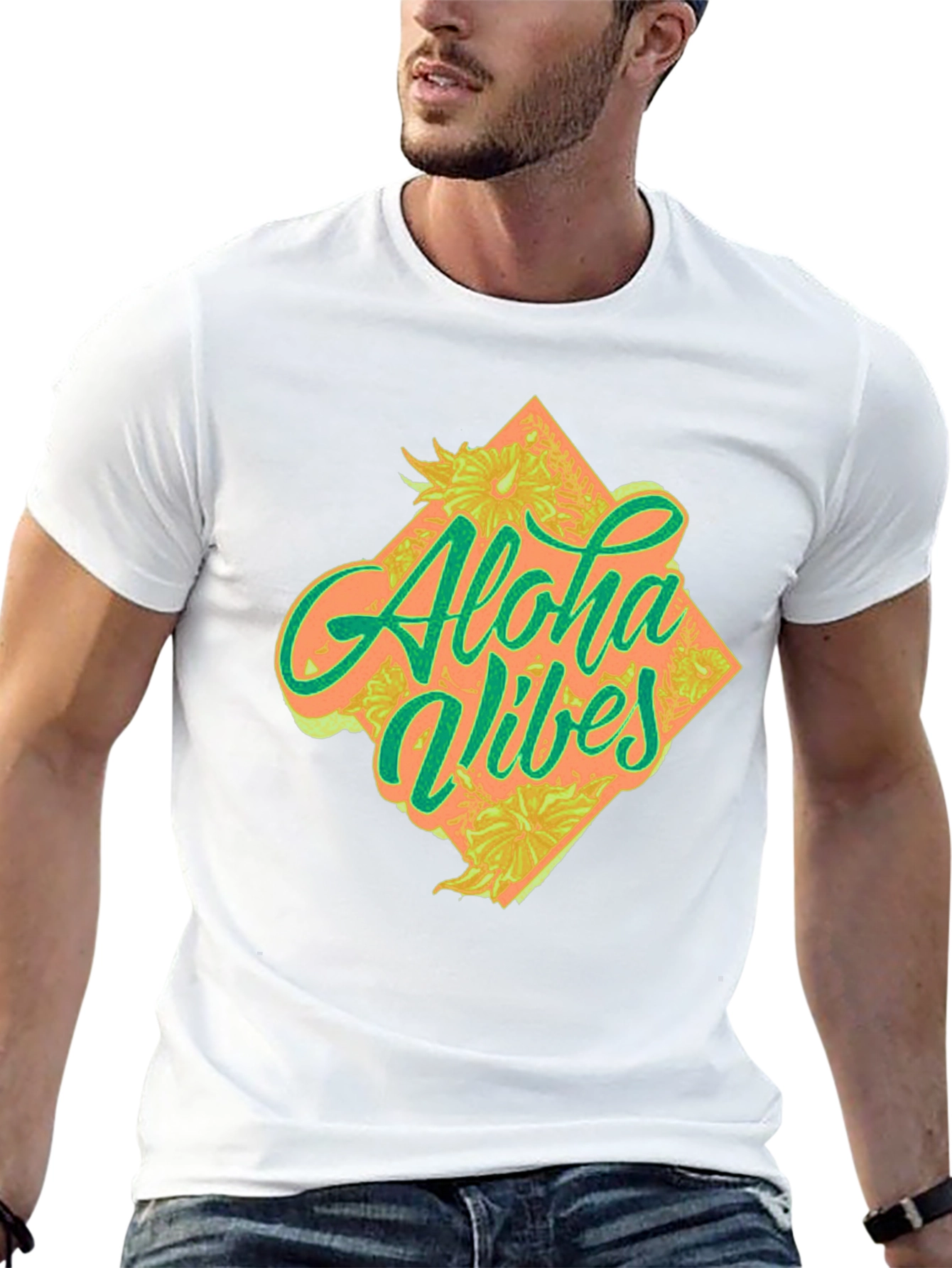 Aloha Vibes Graphic Tee - Tropical Style
