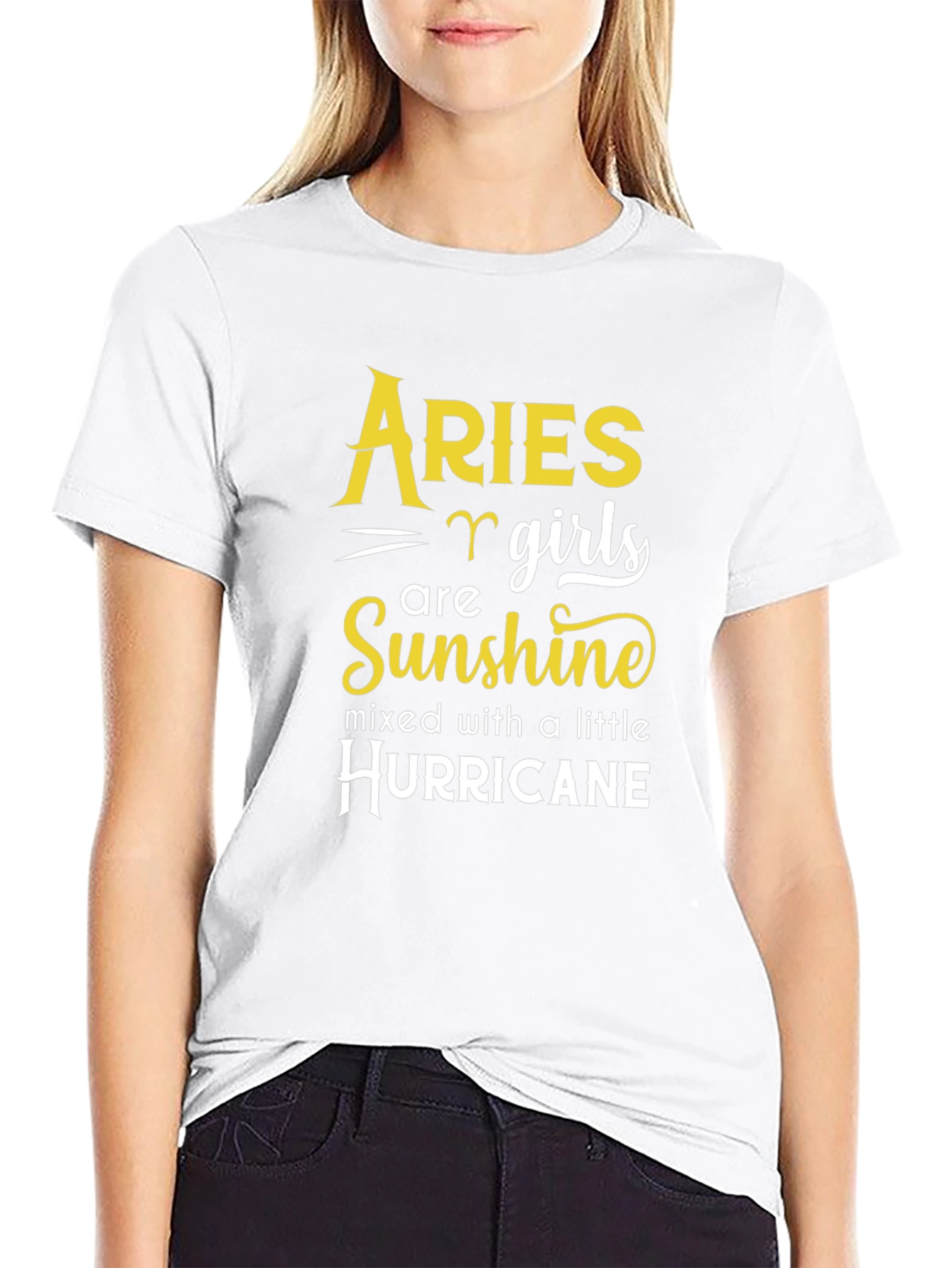 Aries Girls Sunshine Hurricane Black T-Shirt