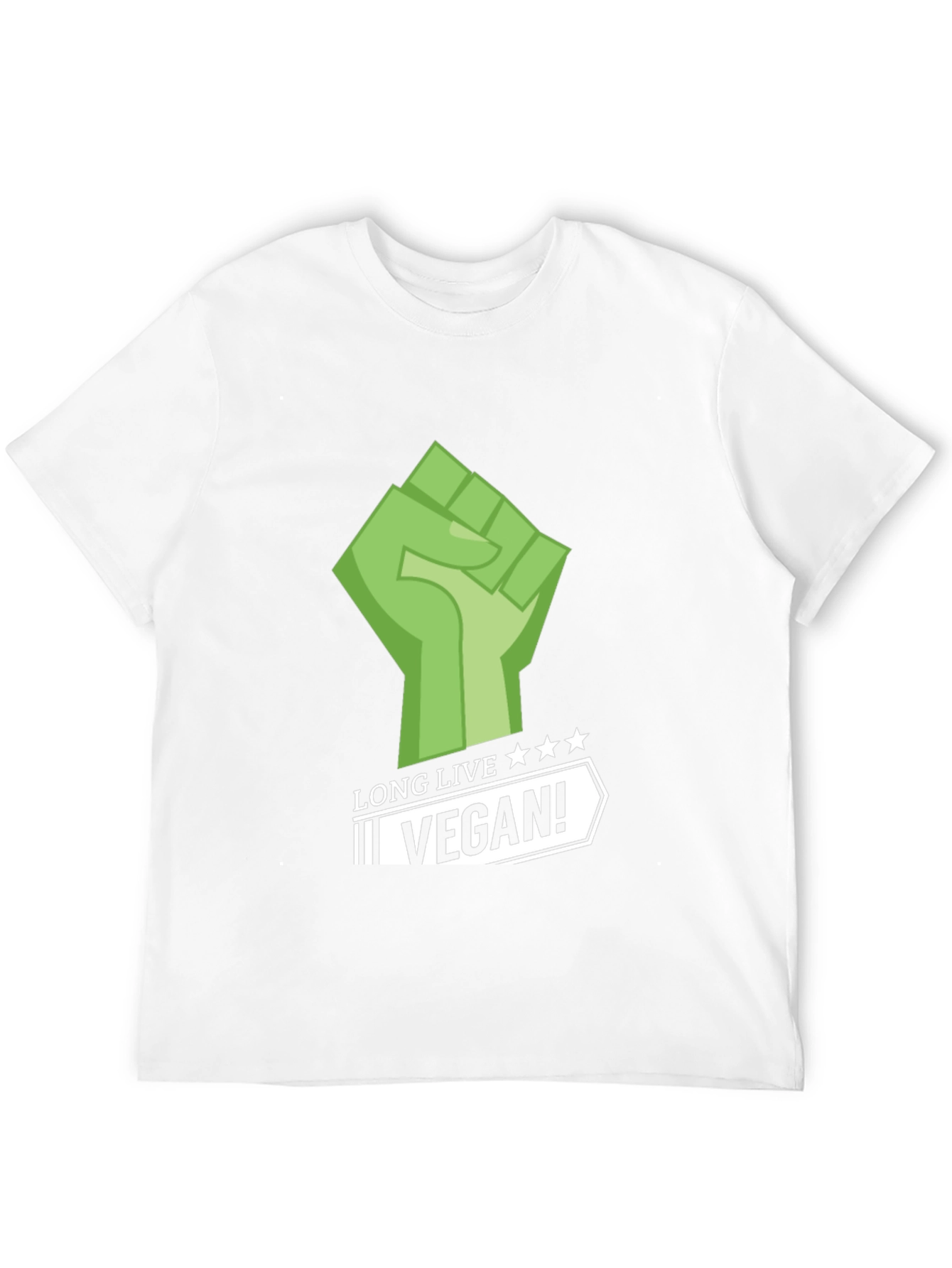 Long Live Vegan! Graphic Tee - Black Cotton T-Shirt
