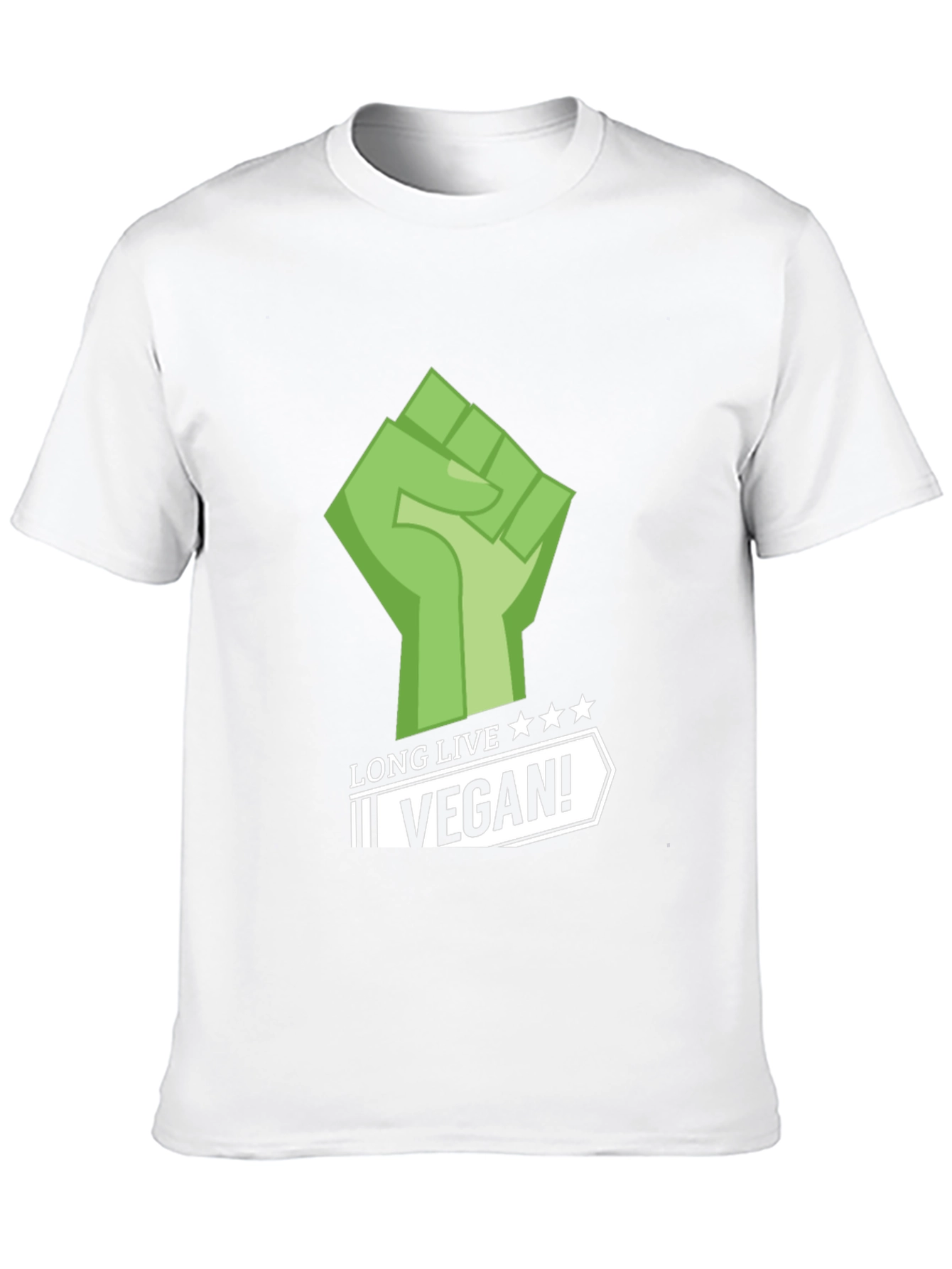 Long Live Vegan! Graphic Tee - Black Cotton T-Shirt
