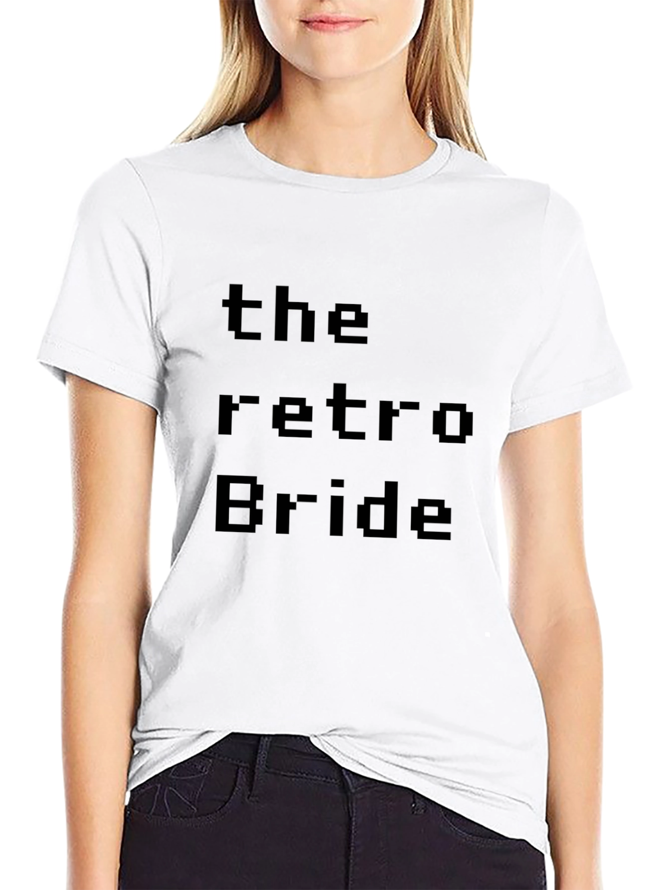 The Retro Bride T-Shirt - Pixel Graphic Tee