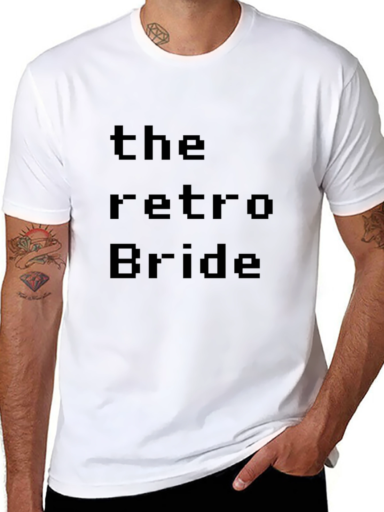 The Retro Bride T-Shirt - Pixel Graphic Tee