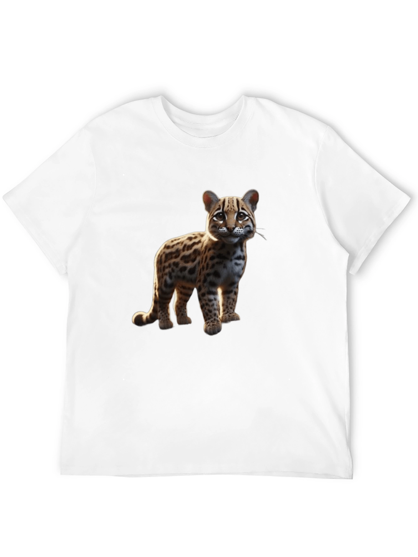 Ocelot Graphic Tee - Black Cotton