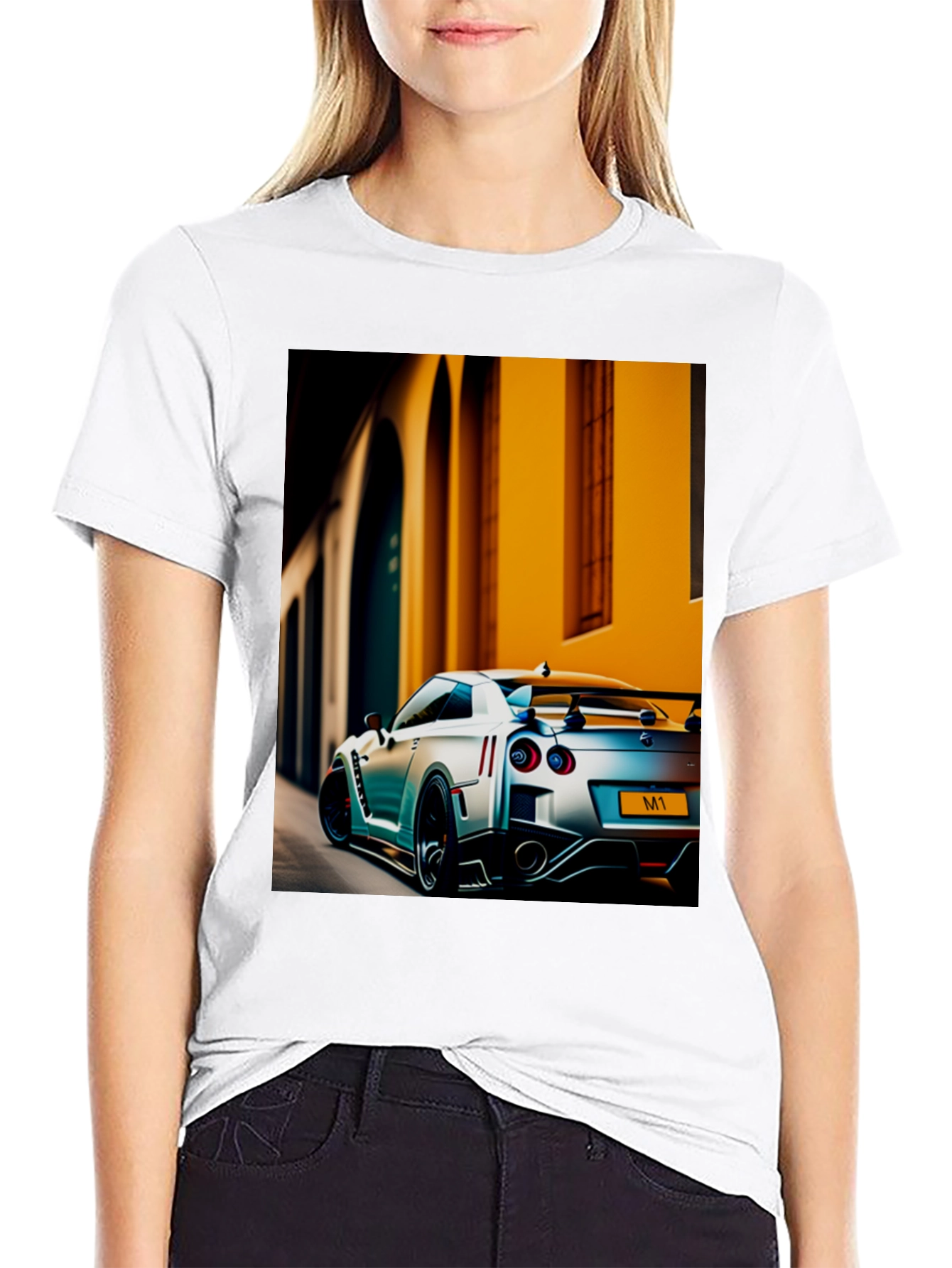 Sleek Black Car Enthusiast Graphic Tee