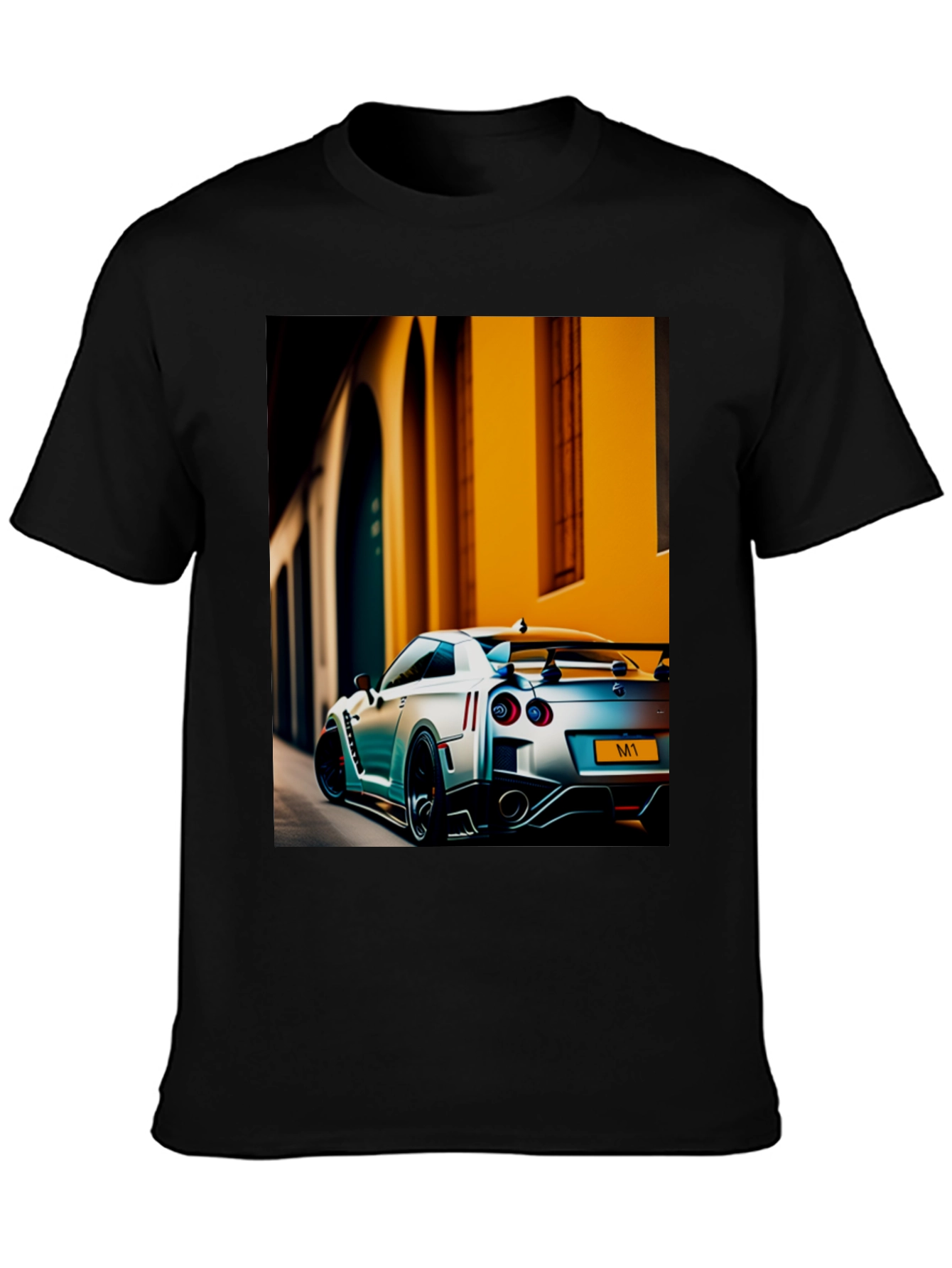 Sleek Black Car Enthusiast Graphic Tee