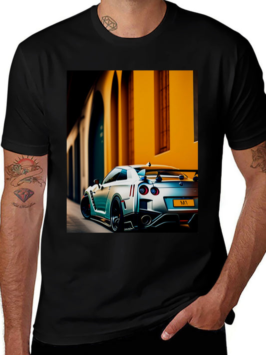 Sleek Black Car Enthusiast Graphic Tee