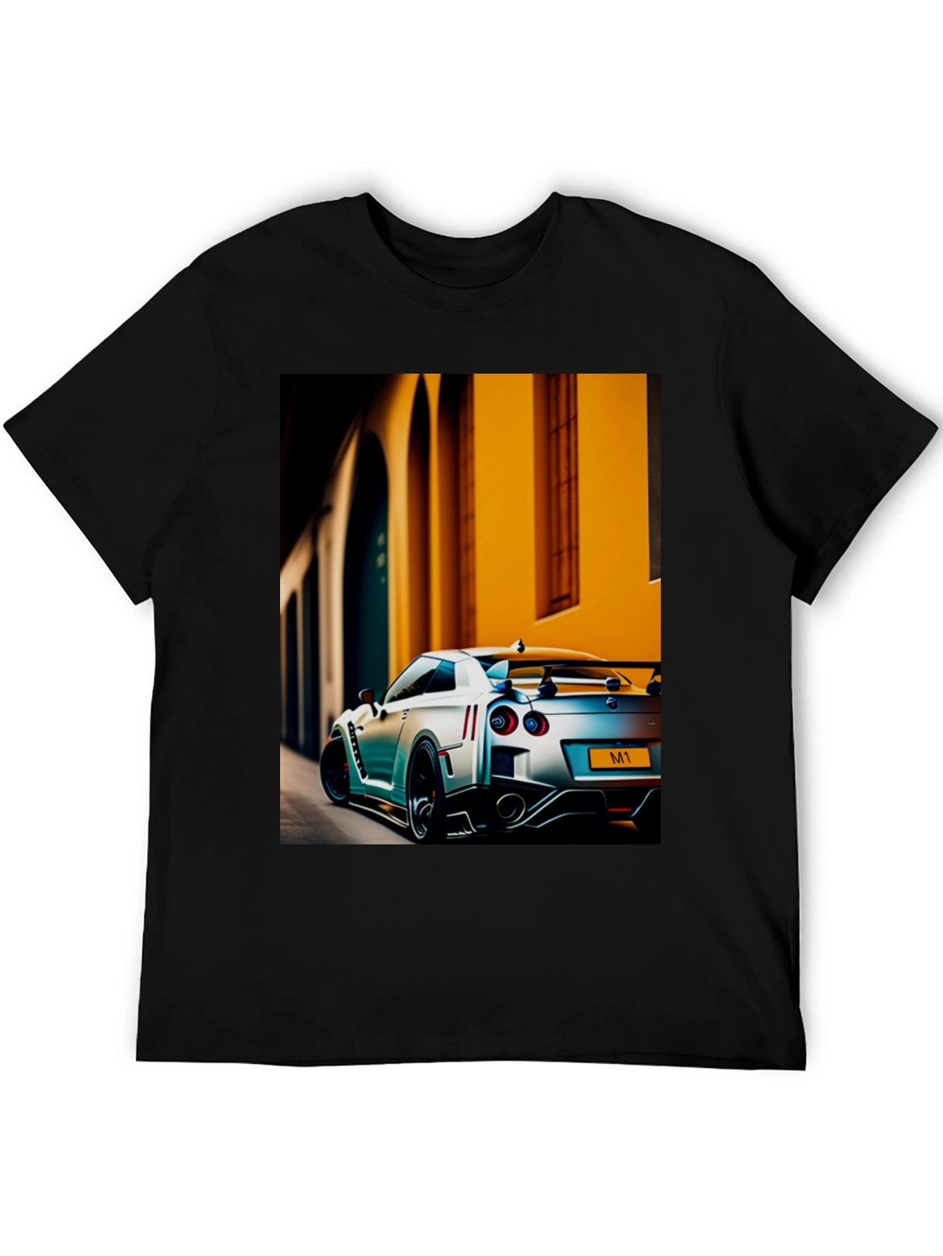 Sleek Black Car Enthusiast Graphic Tee