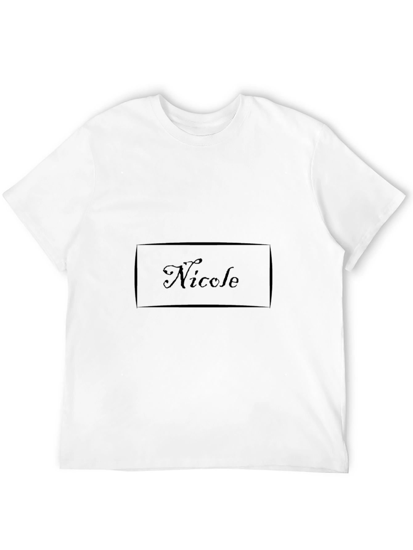 Personalized Nicole Black T-Shirt