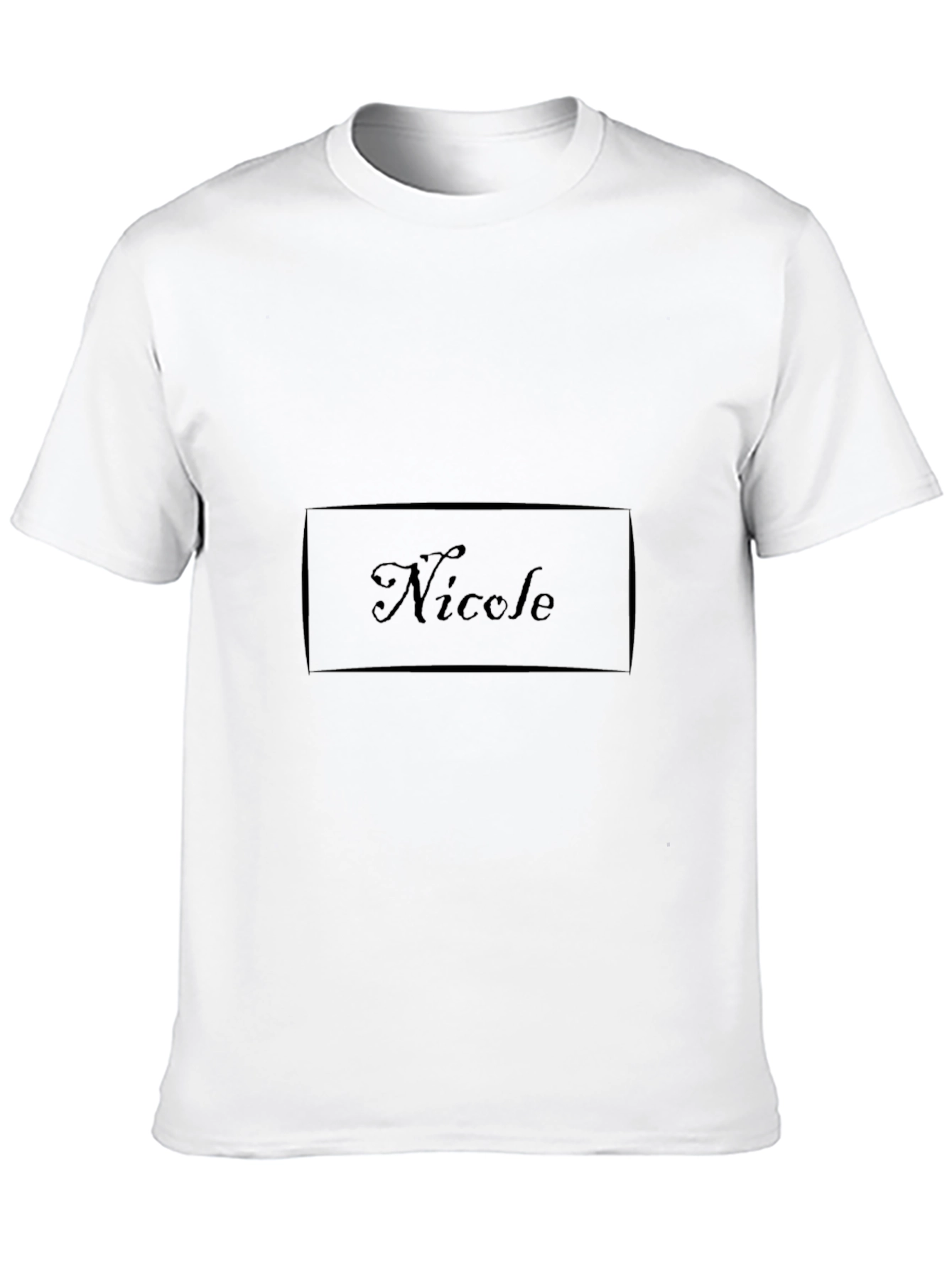 Personalized Nicole Black T-Shirt