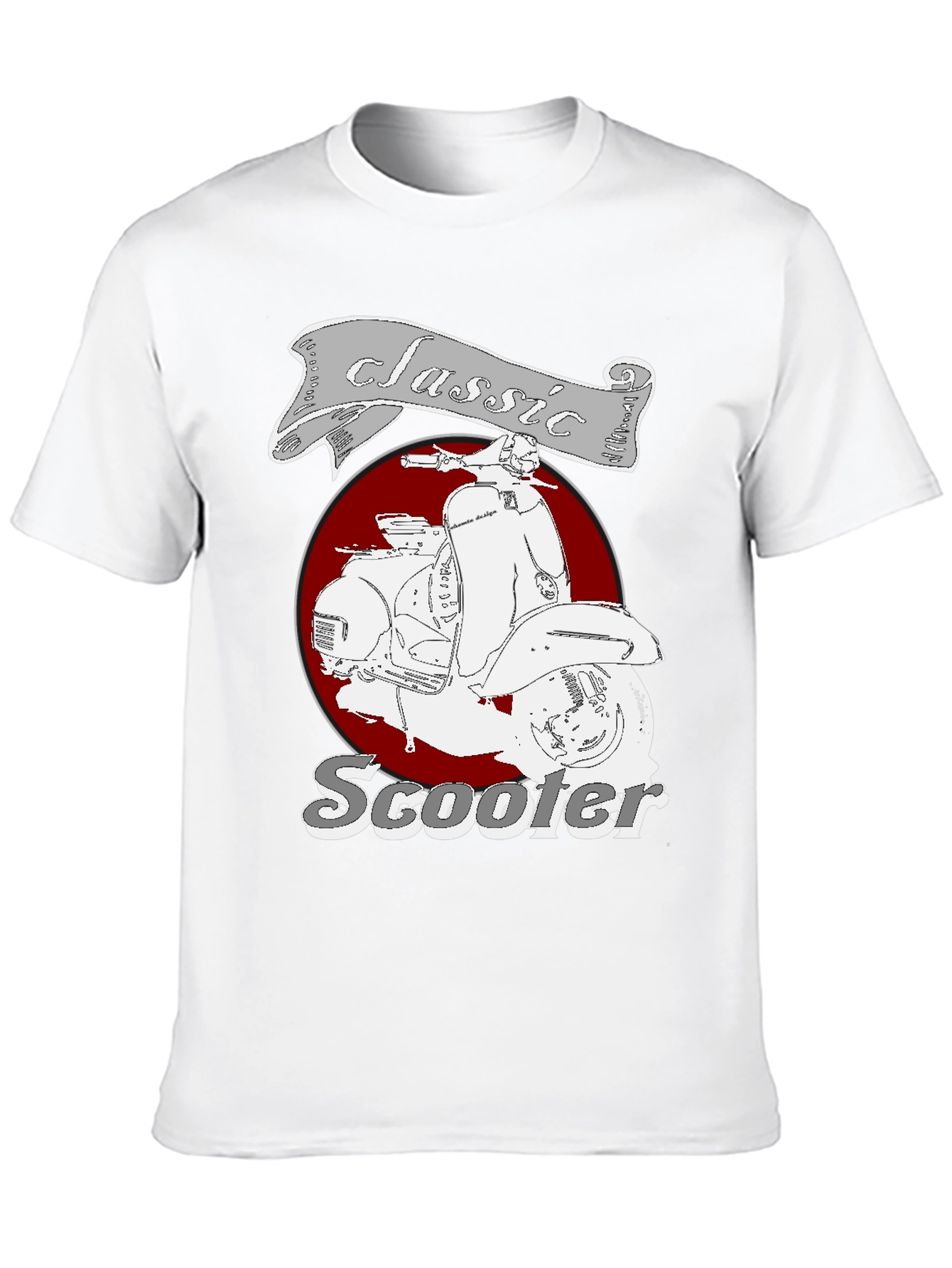 Classic Scooter Graphic Tee - Retro Style