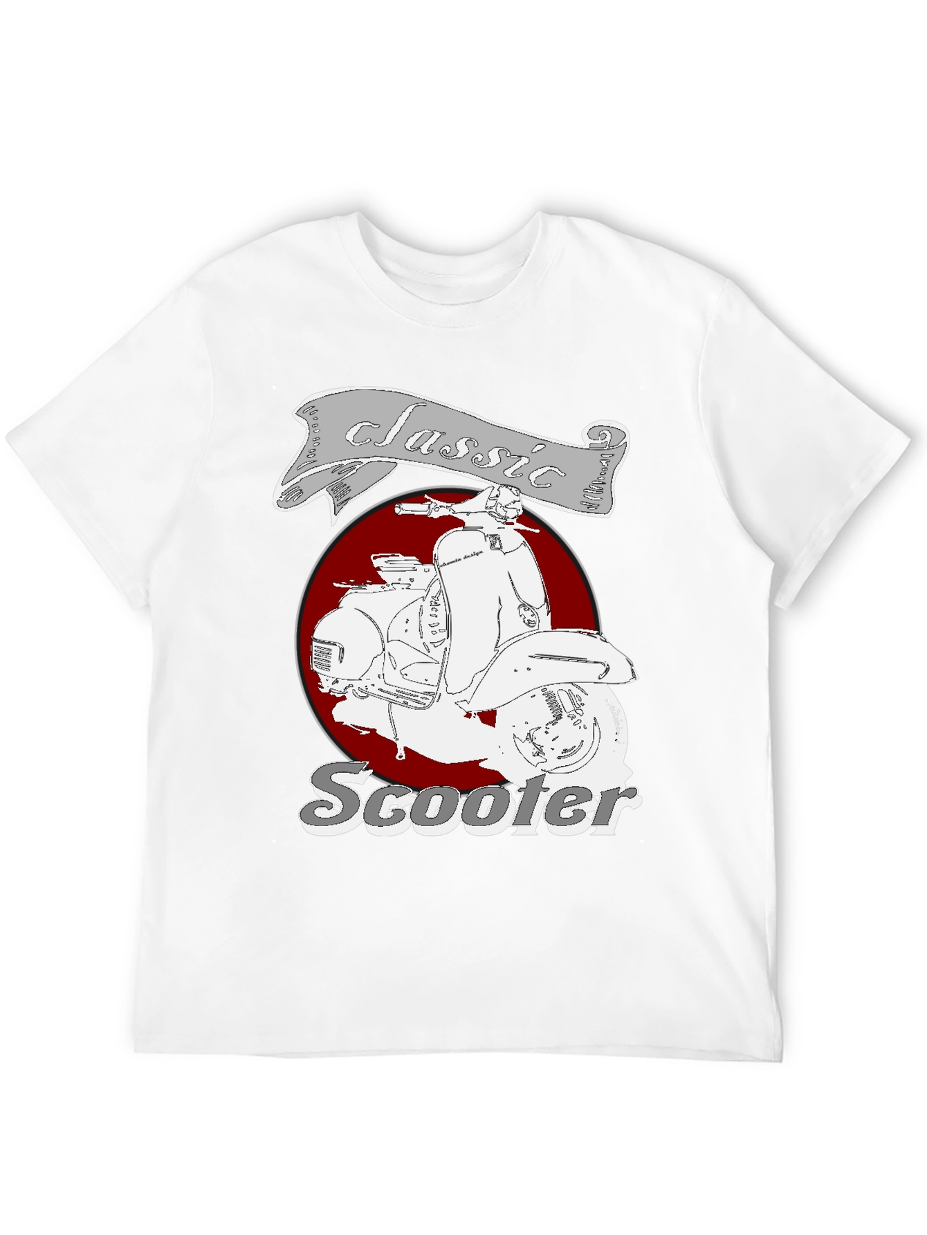 Classic Scooter Graphic Tee - Retro Style