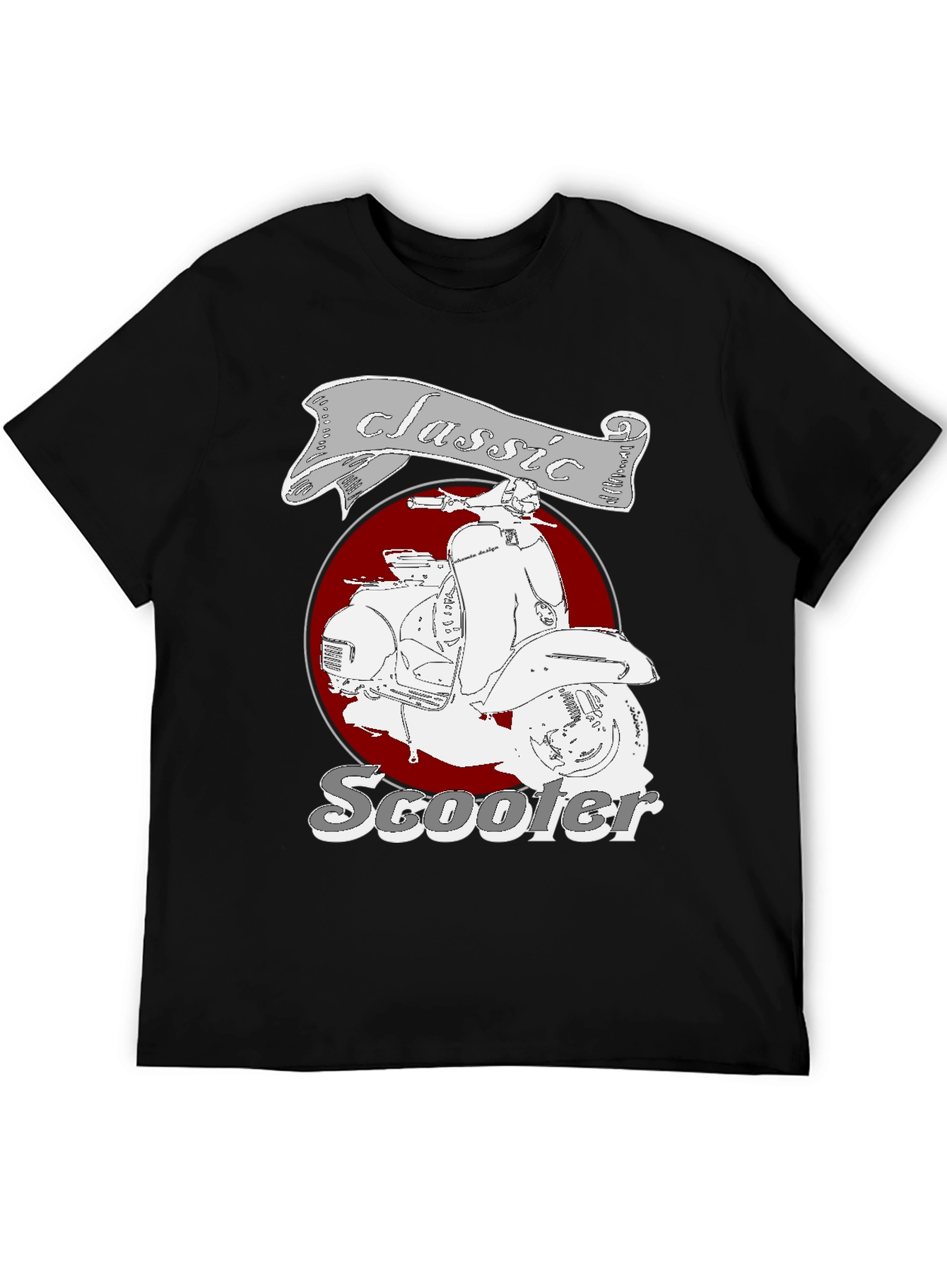Classic Scooter Graphic Tee - Retro Style