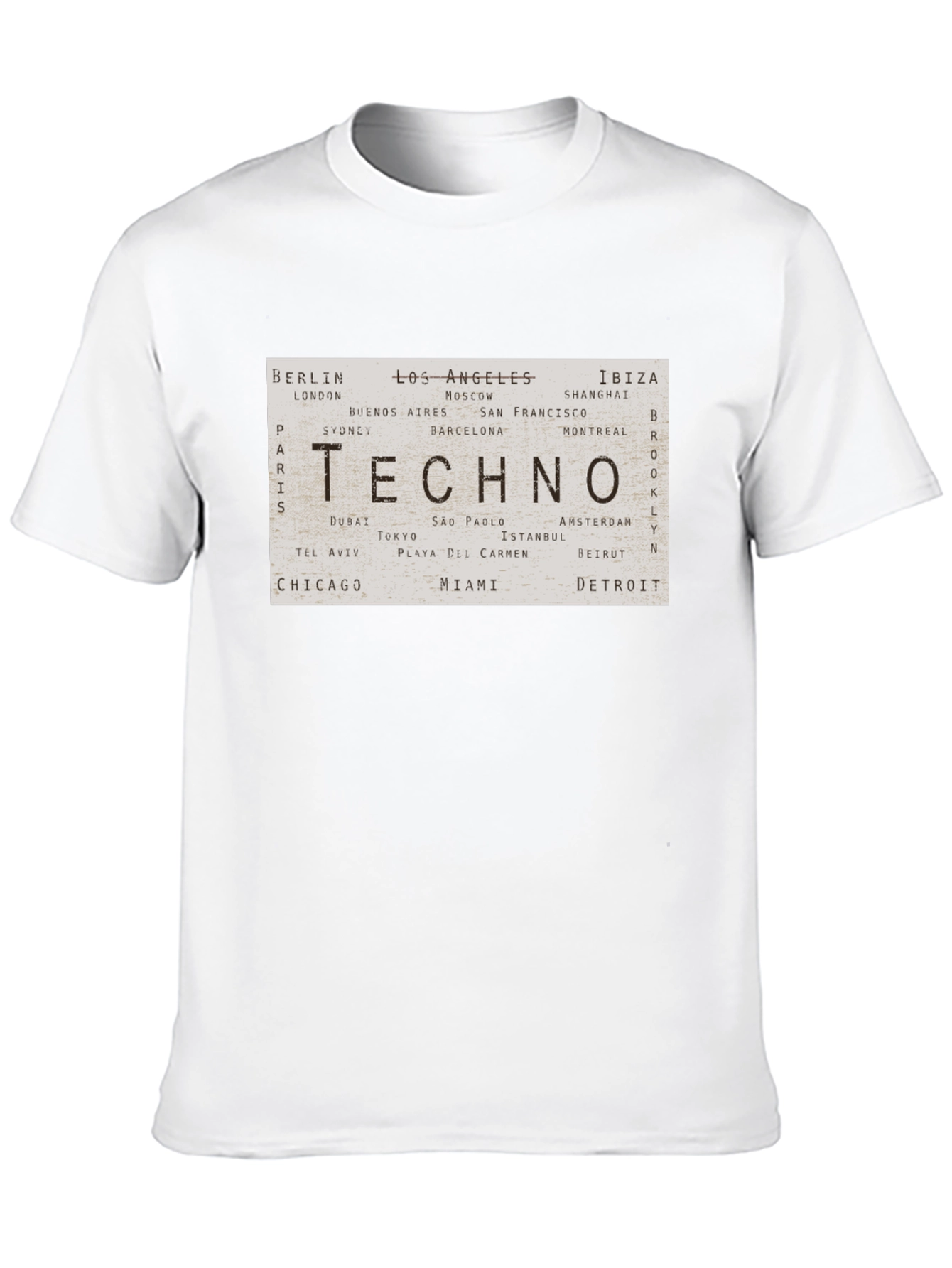 Techno Cities Graphic Print T-Shirt