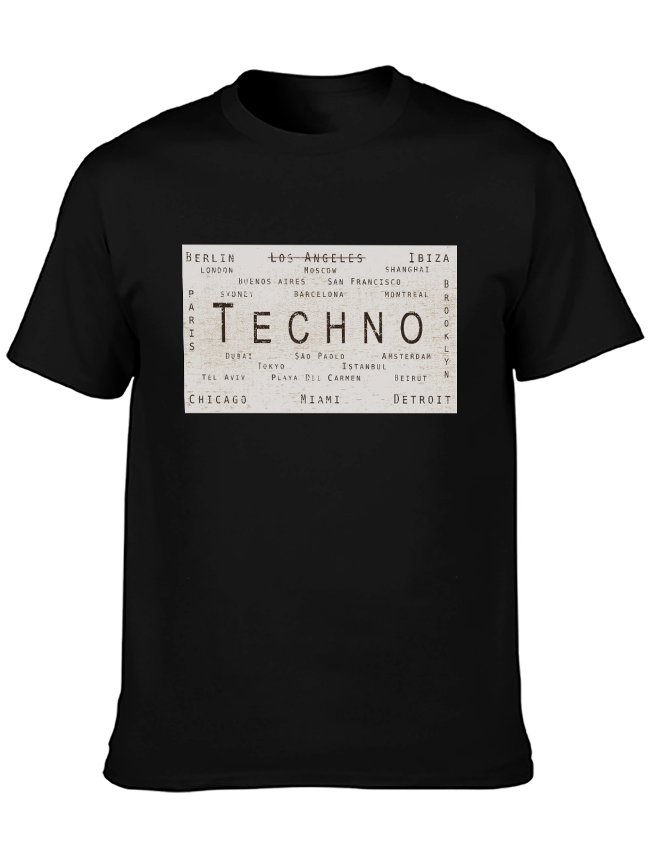 Techno Cities Graphic Print T-Shirt